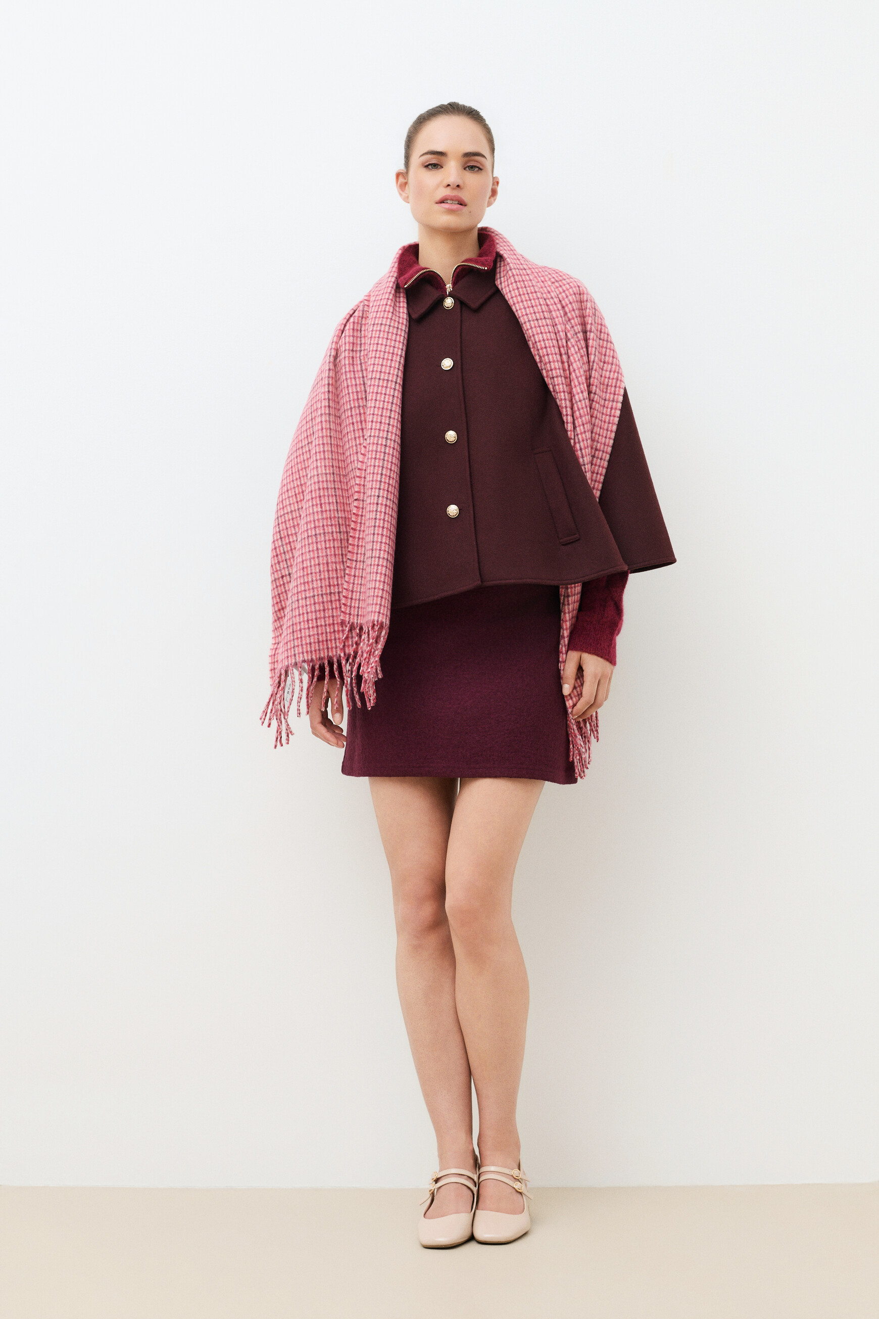 Martymini scarf raspberry pink woman