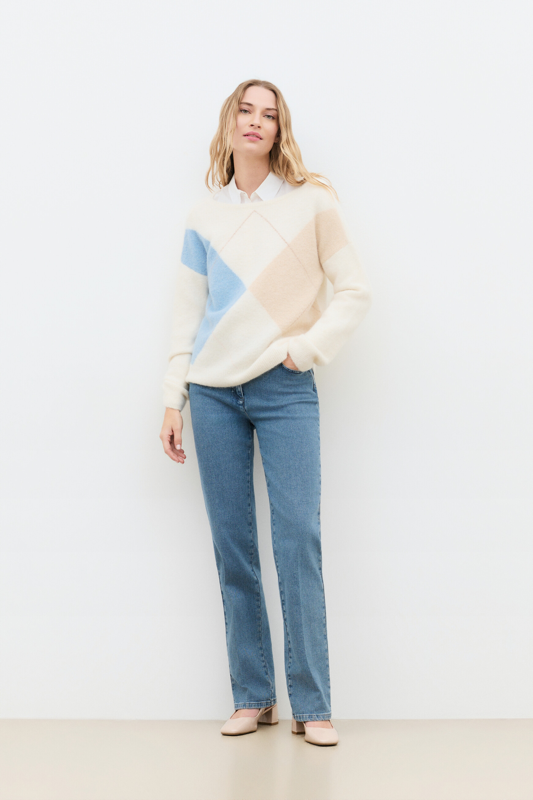 Mbennie sweater ecru woman