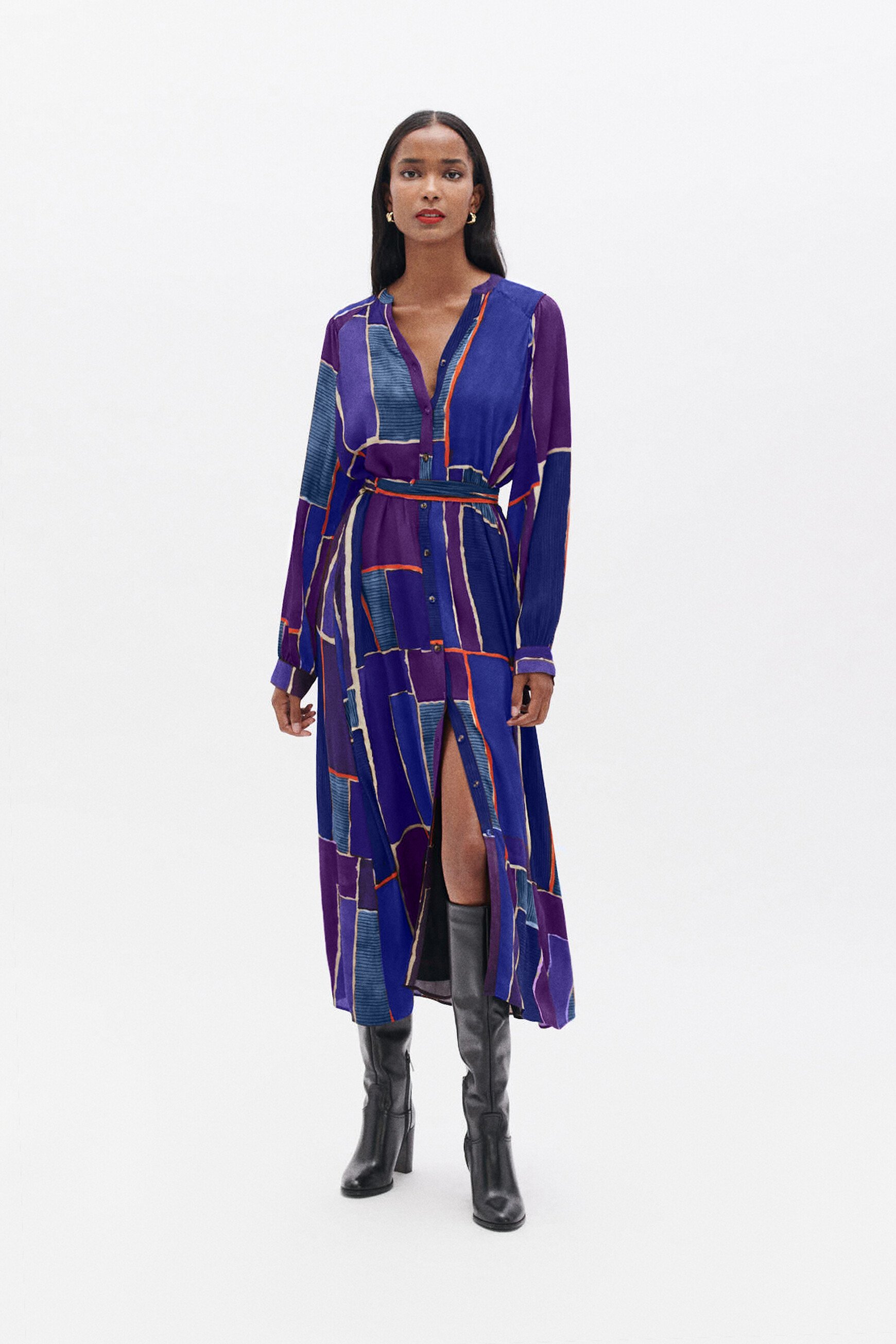 Robe rina parme femme