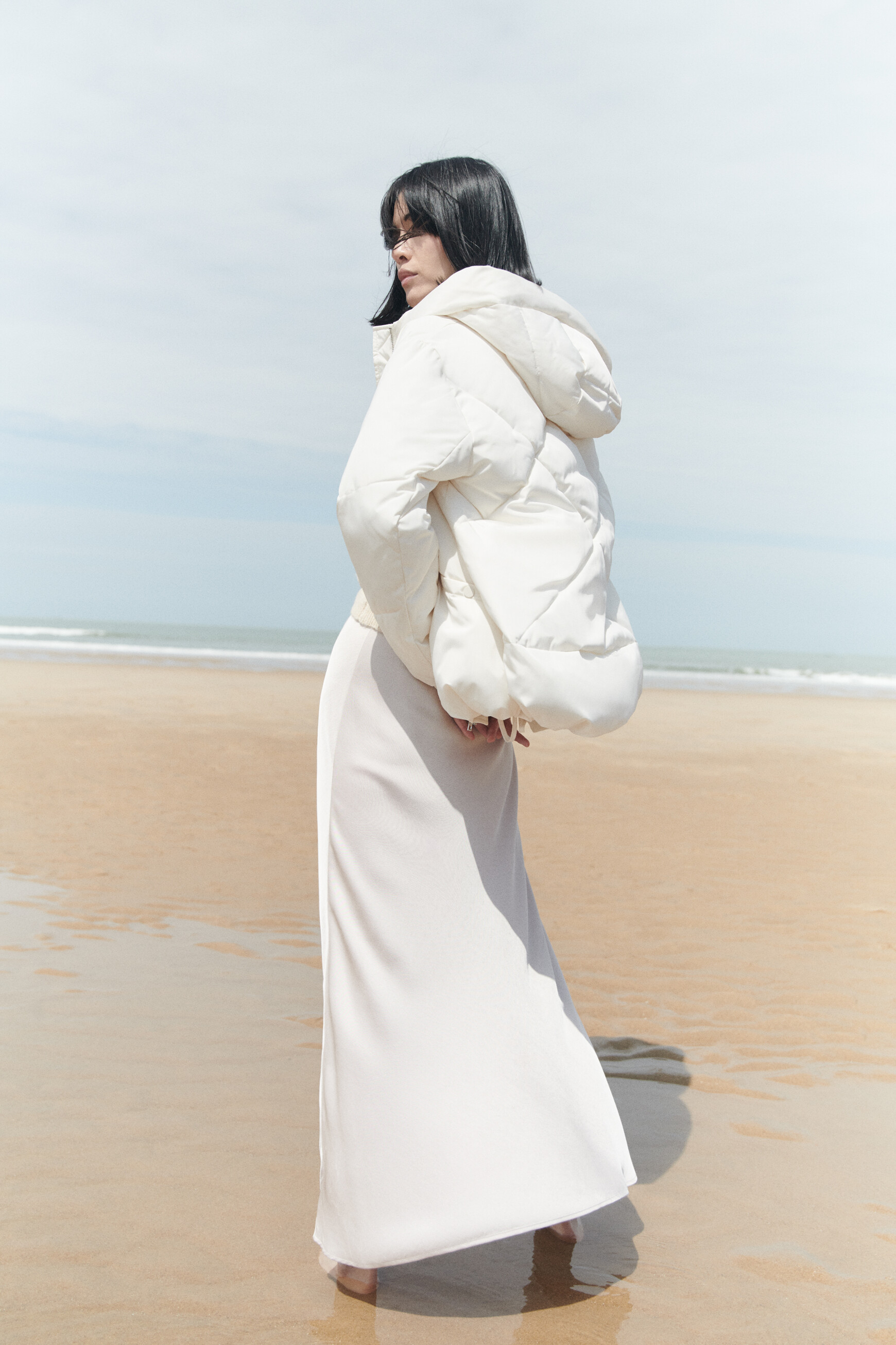 Jupe jalentina beige femme