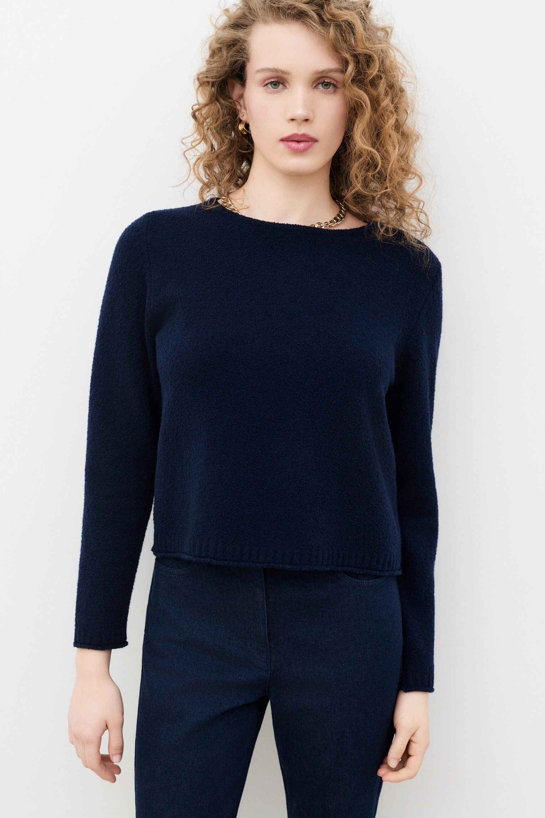Mpierre sweater navy blue woman