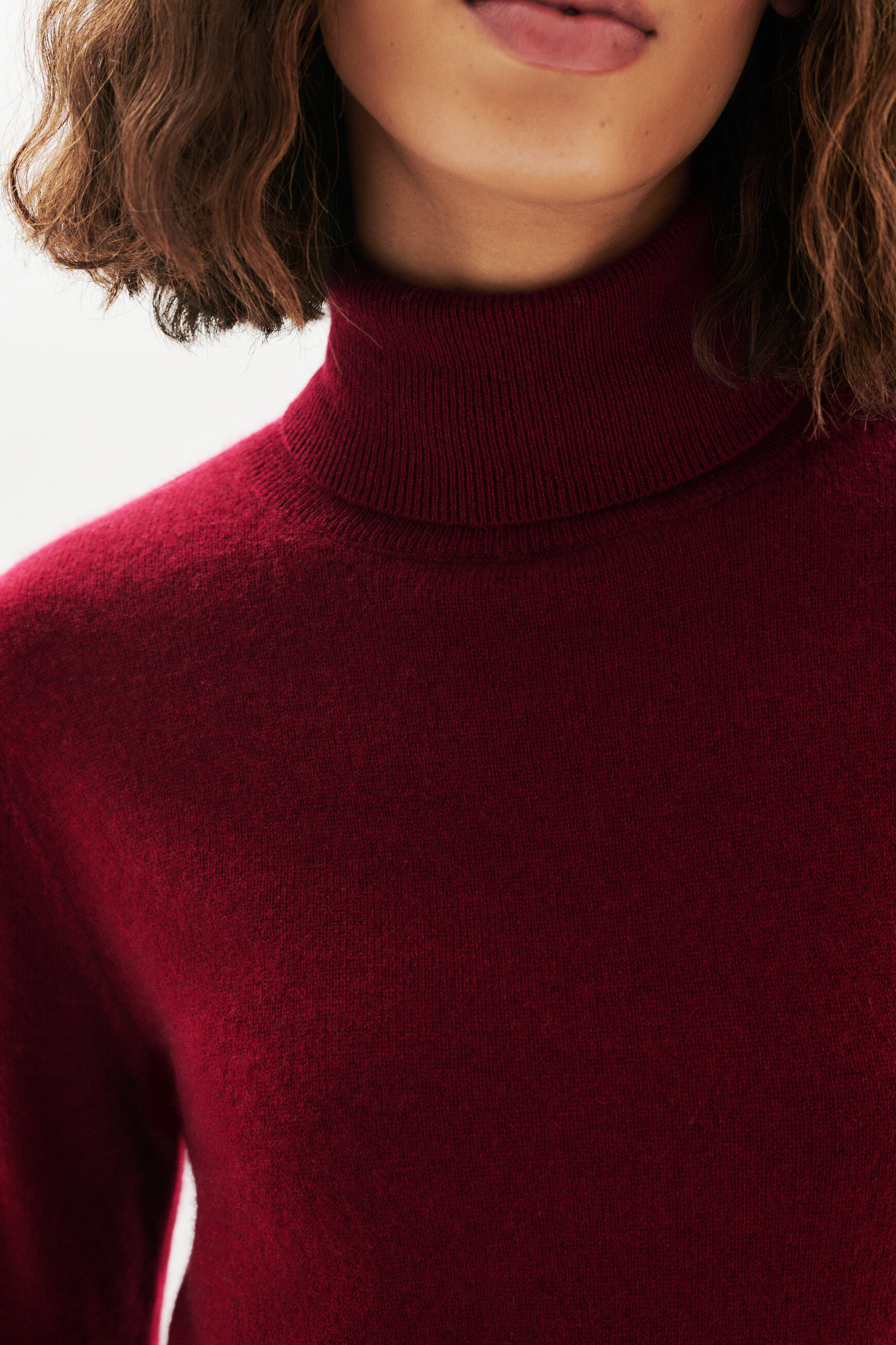 Dylan b 100% cashmere sweater burgundy woman