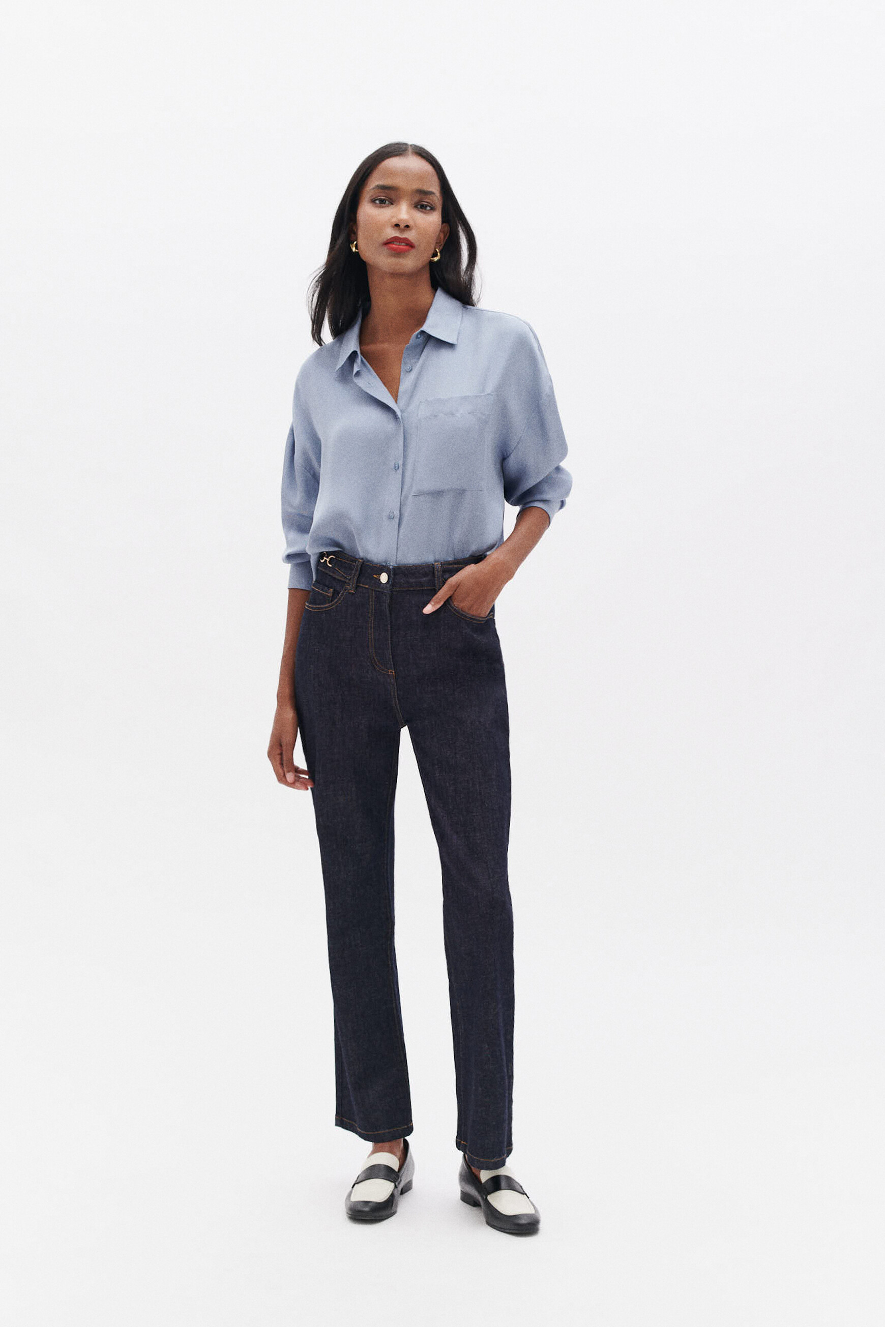 pantalon palma denim double stone femme Pantalon palma denim double stone femme