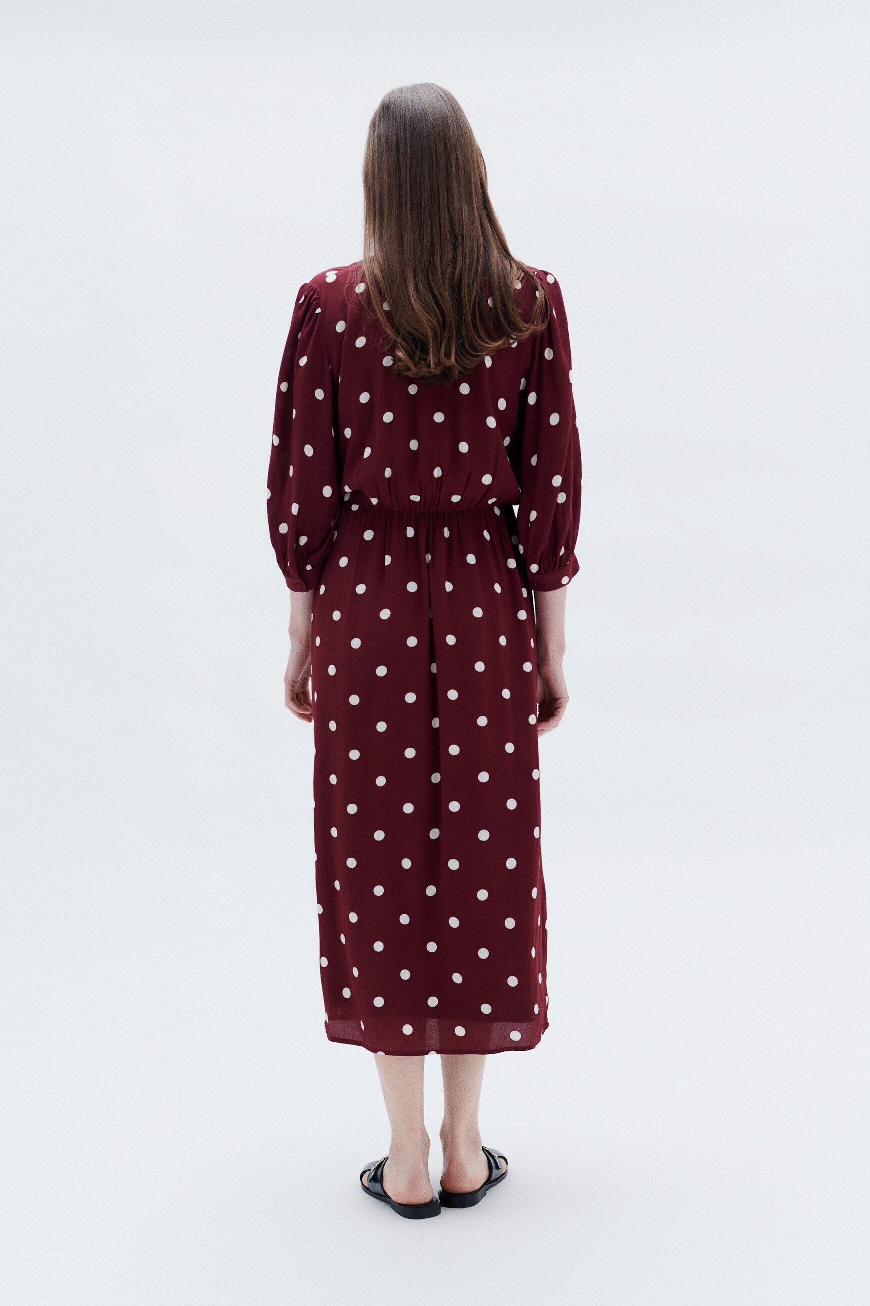 Rayan dress burgundy woman