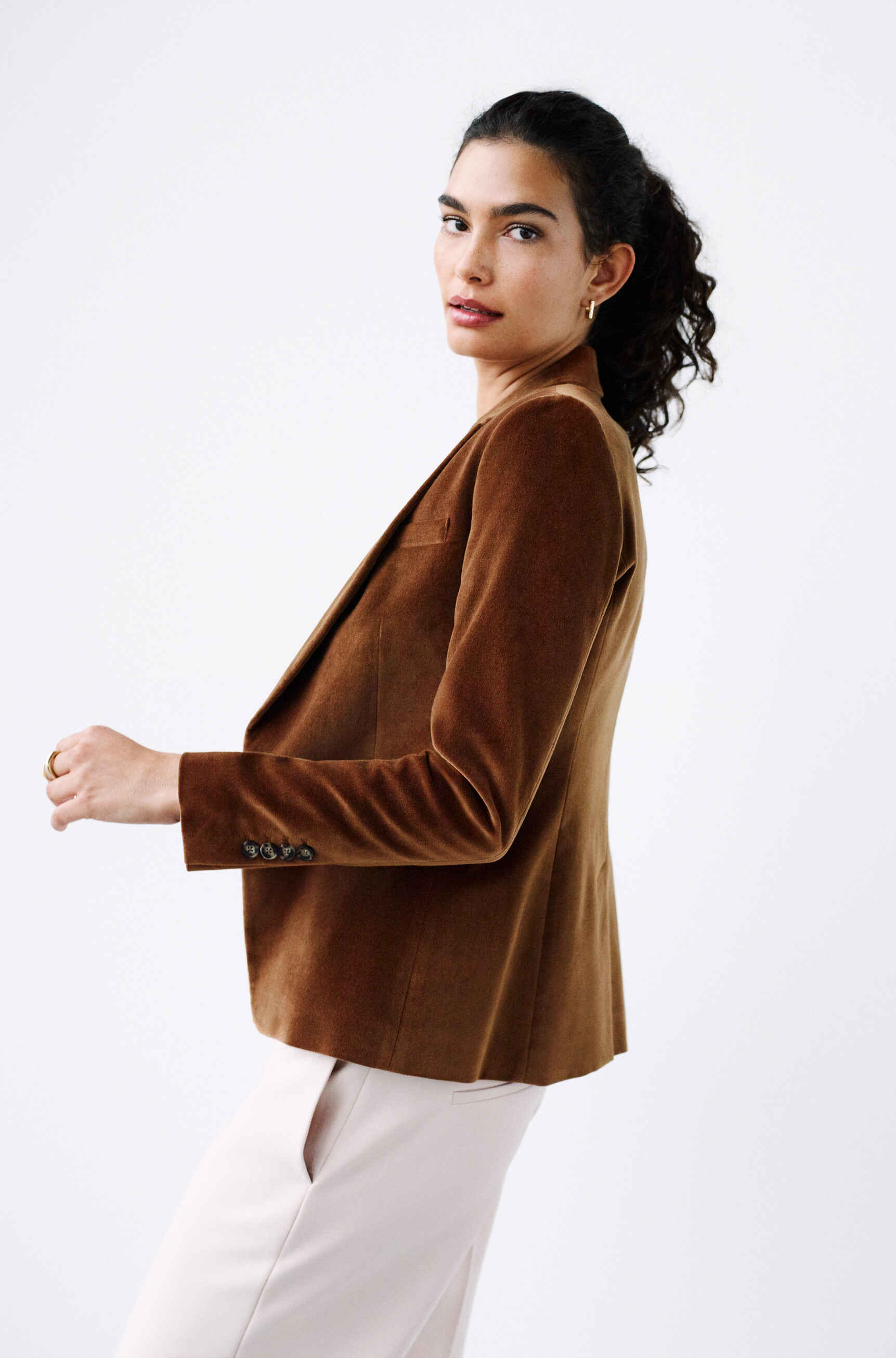 blazer aurora taupe femme