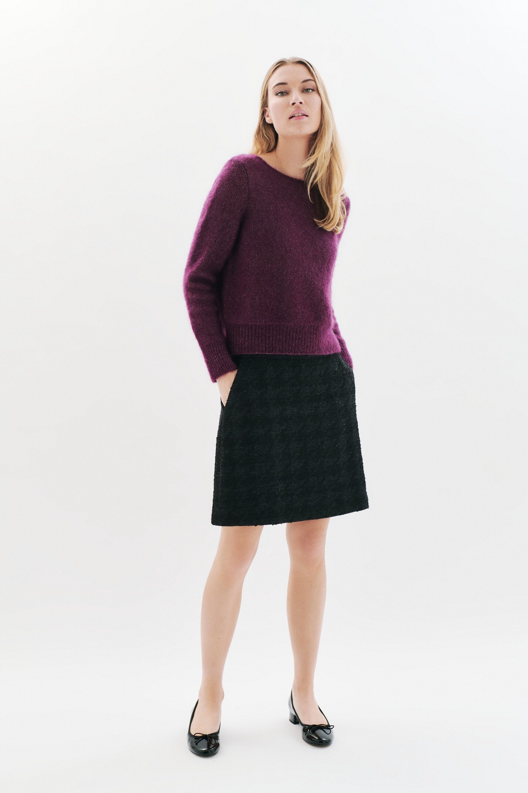 Stephano sweater burgundy woman