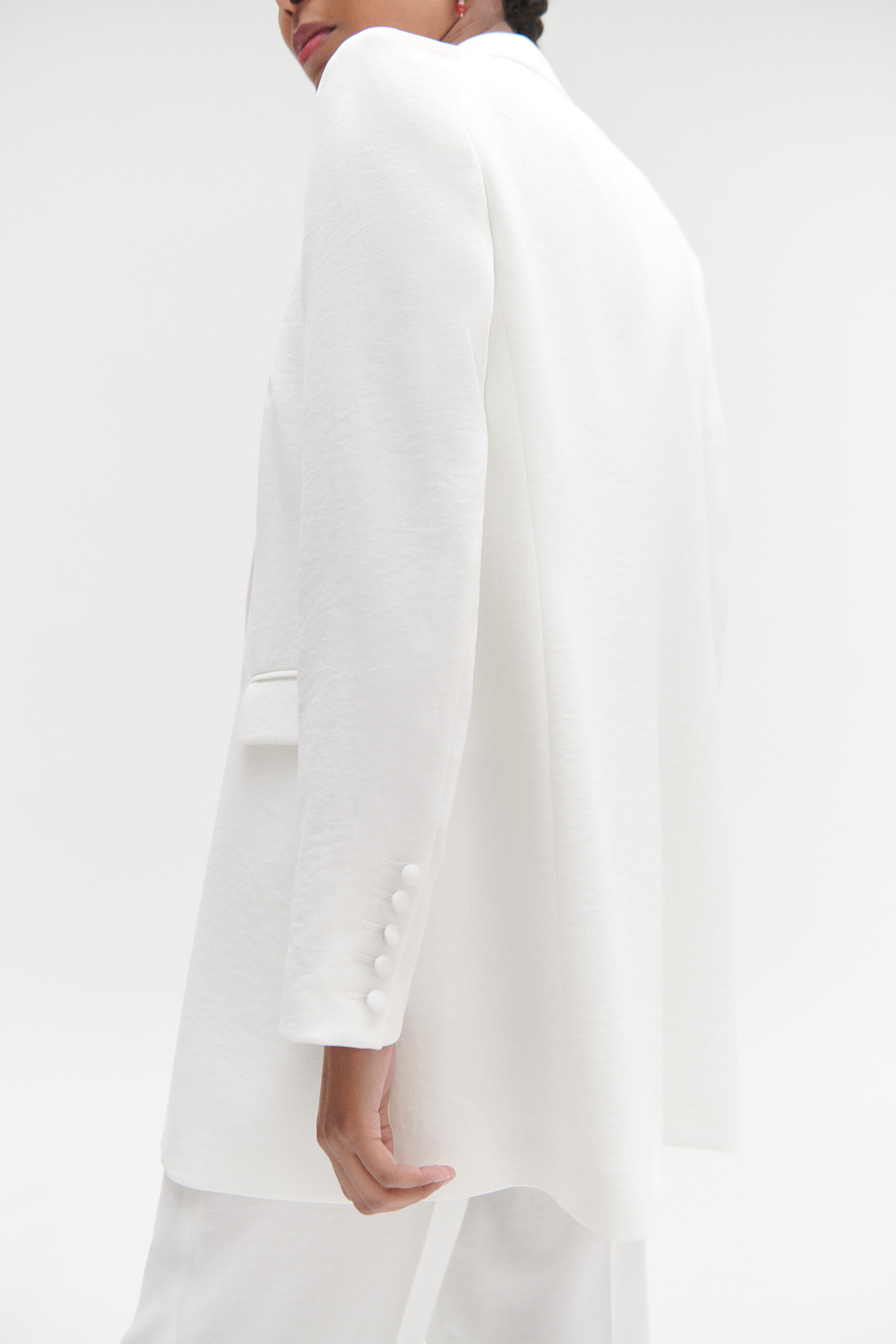 blazer structure zelie ivoire femme Blazer structuré zelie ivoire femme