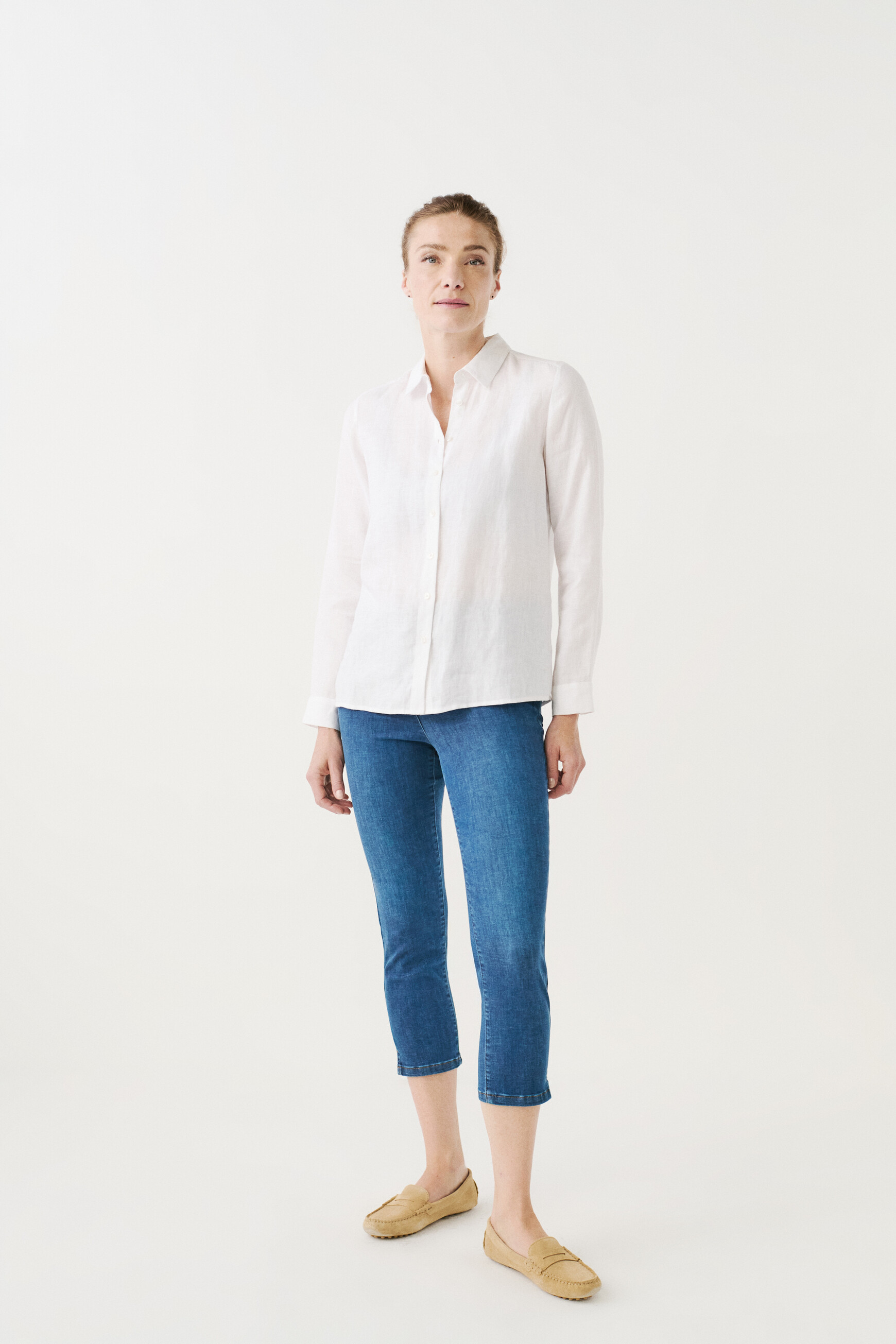 chemise brenda 100 lin blanc femme chemise brenda 100% lin blanc femme