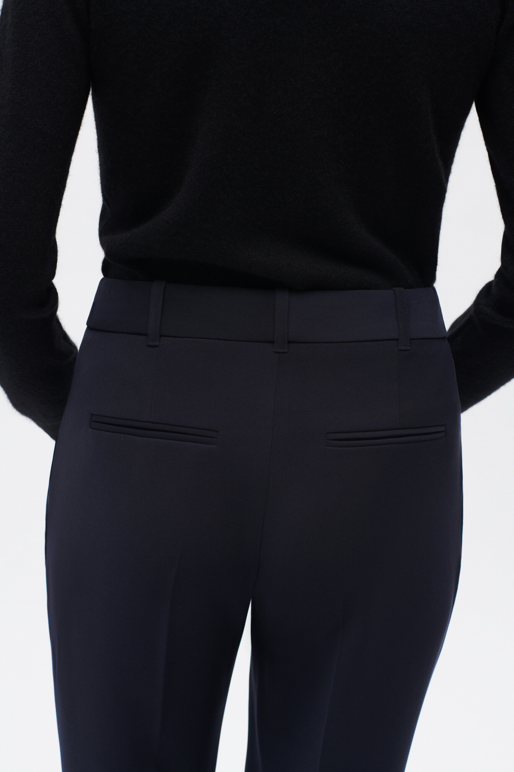 pantalon pgautier bleu marine femme Pantalon pgautier bleu marine femme