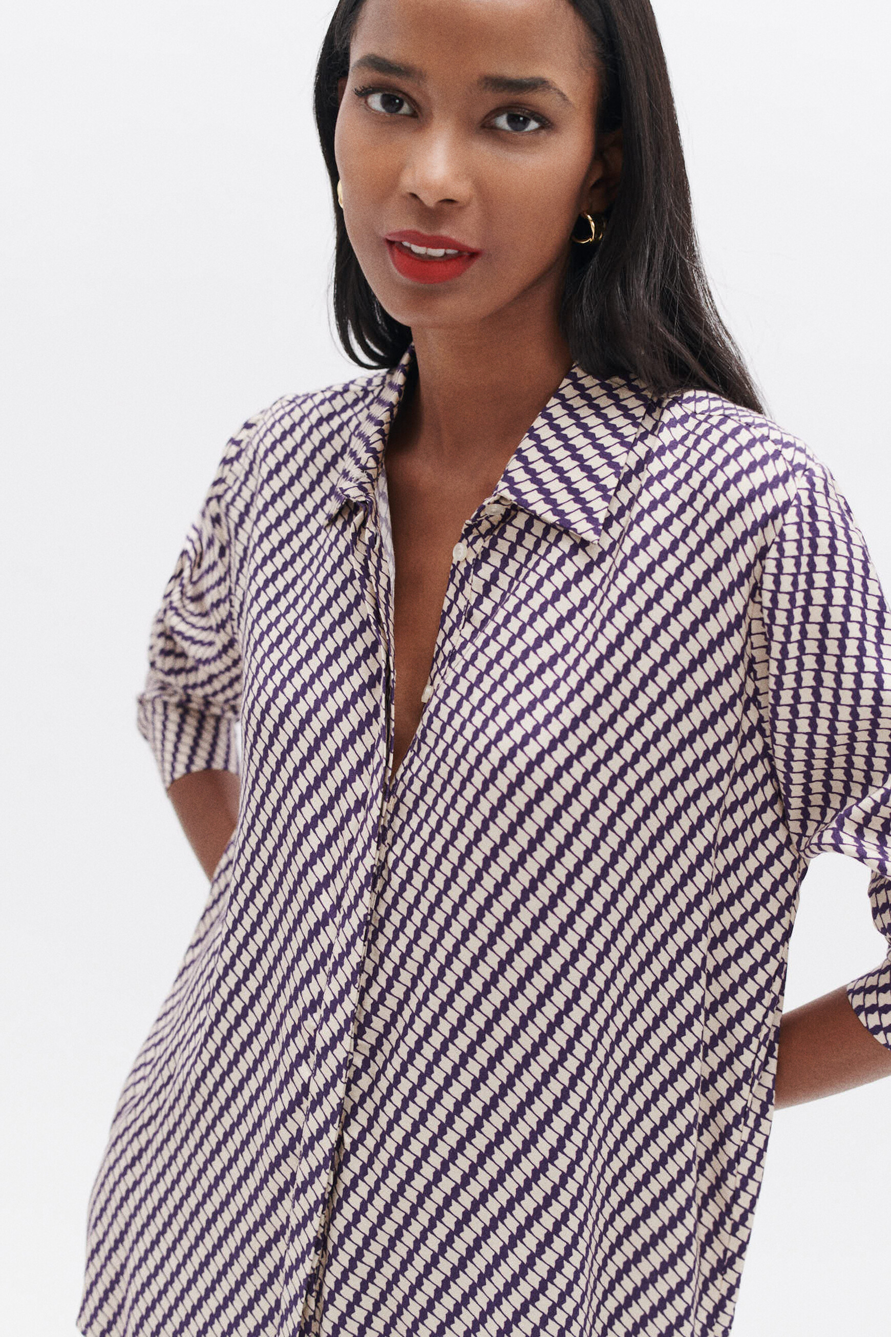 Chemise online parme femme