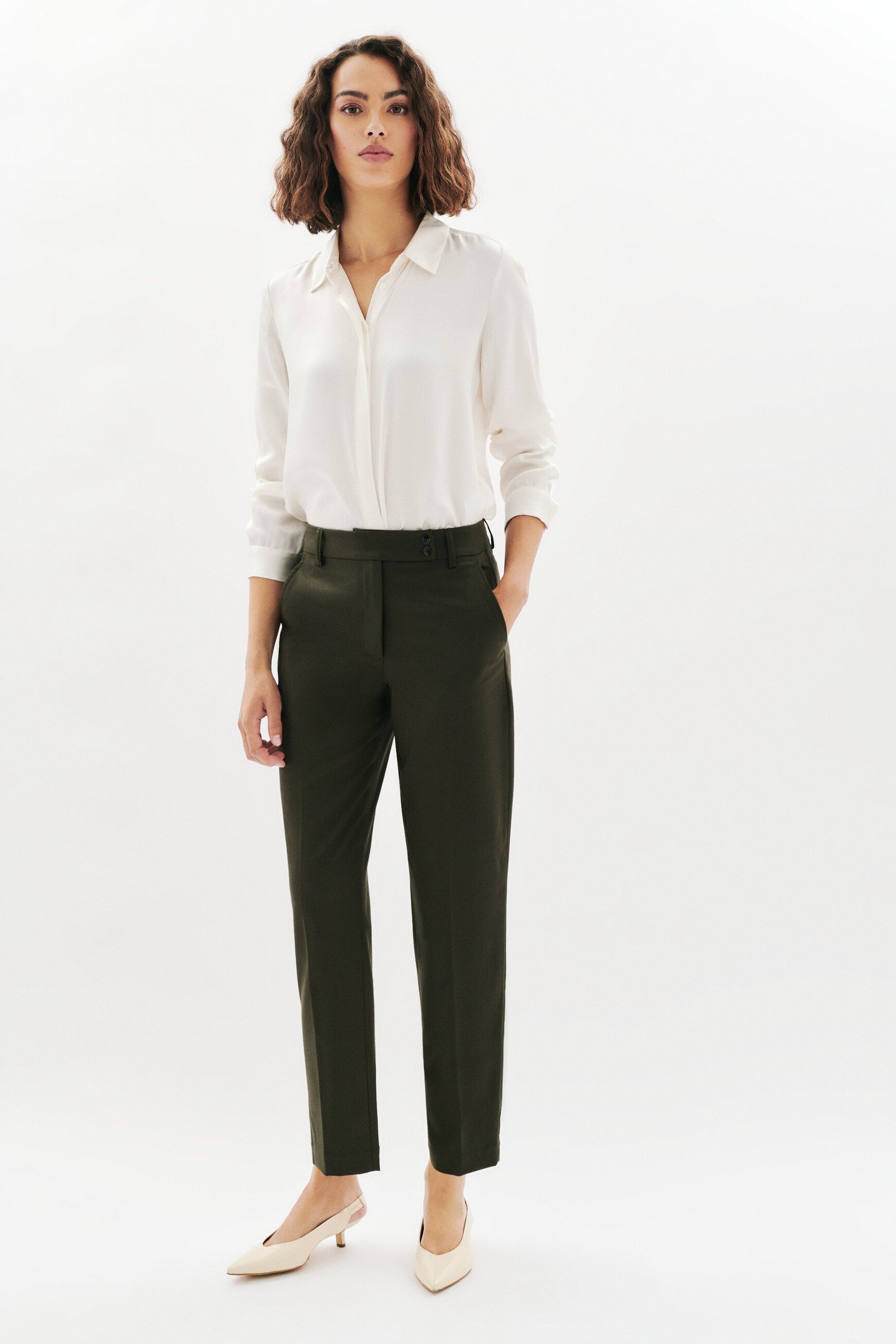 Pantalon Pilotiville vert foncé femme