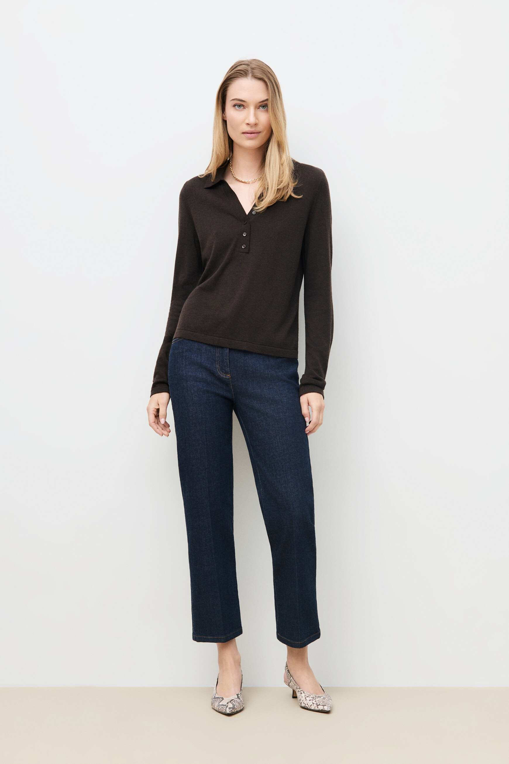 Mpoppy sweater dark brown woman