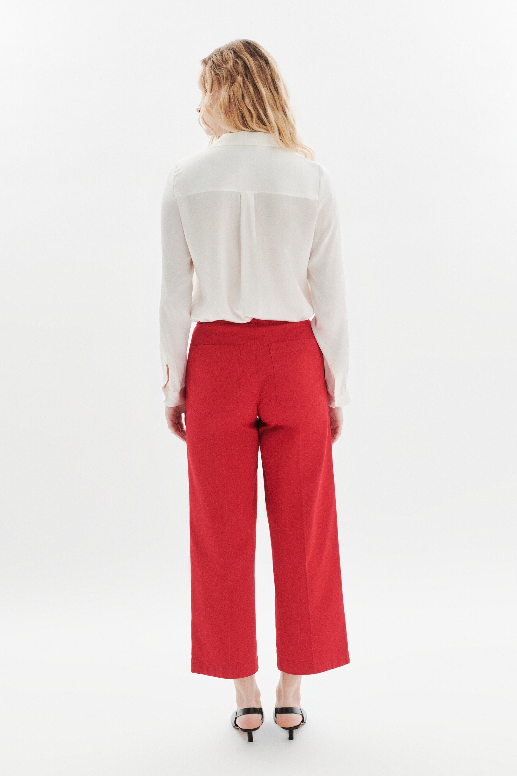 pantaloni paolino rosso donna Pantaloni Paolino rosso donna