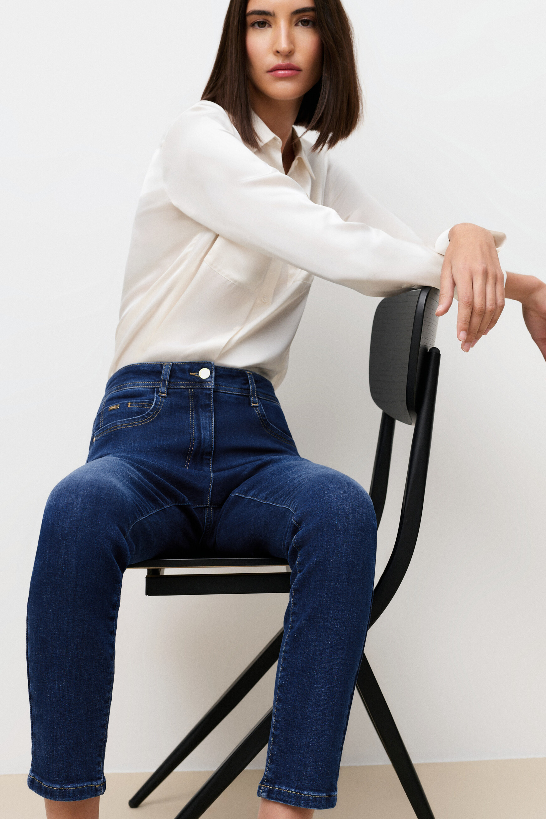 Ptonydenim2 trousers stone denim woman