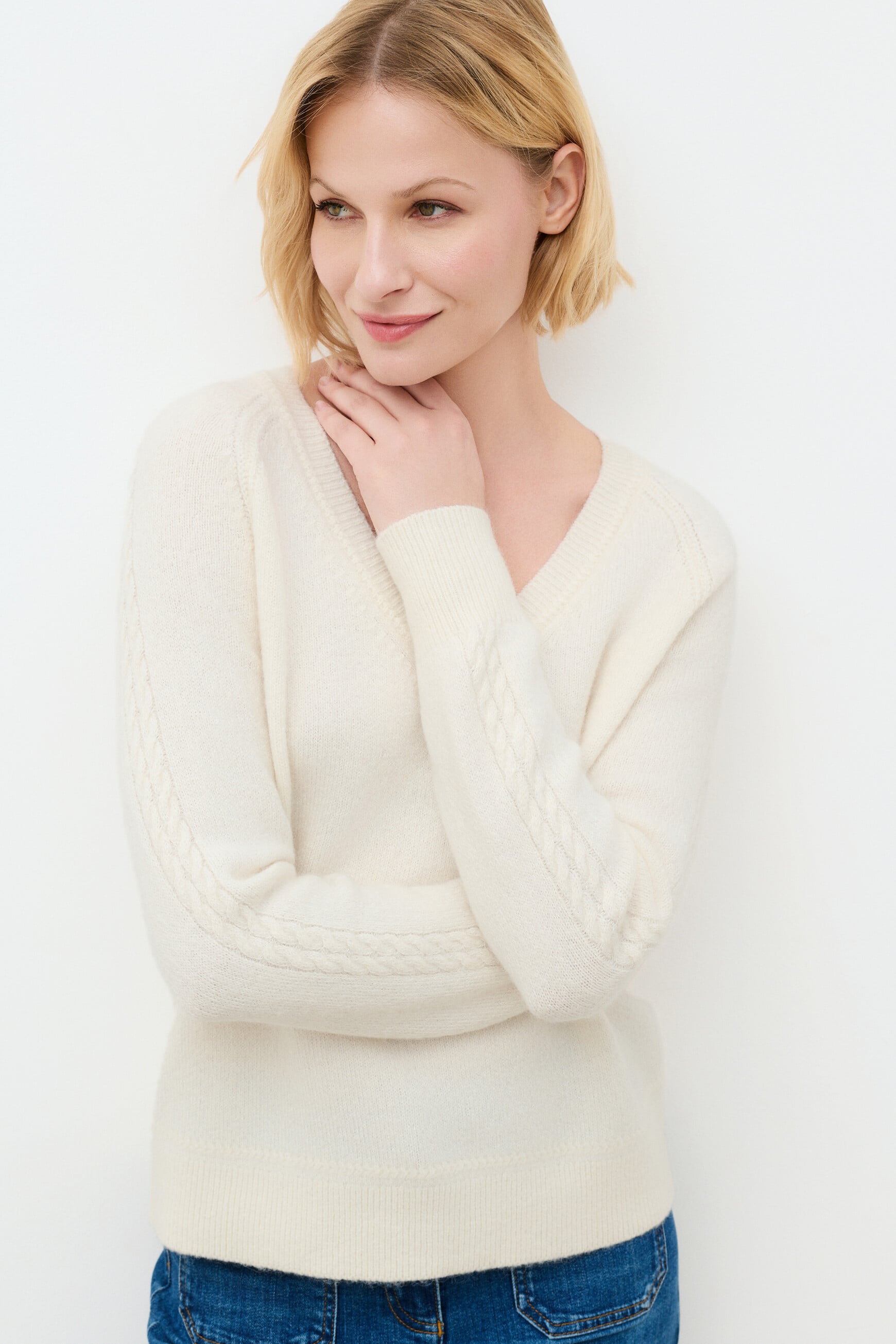 Mlois sweater ecru woman