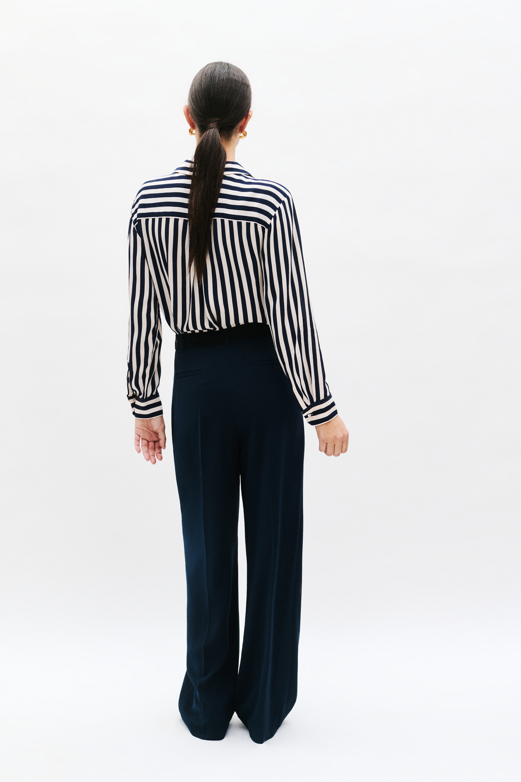 pantalon presley bleu marine femme Pantalon presley bleu marine femme