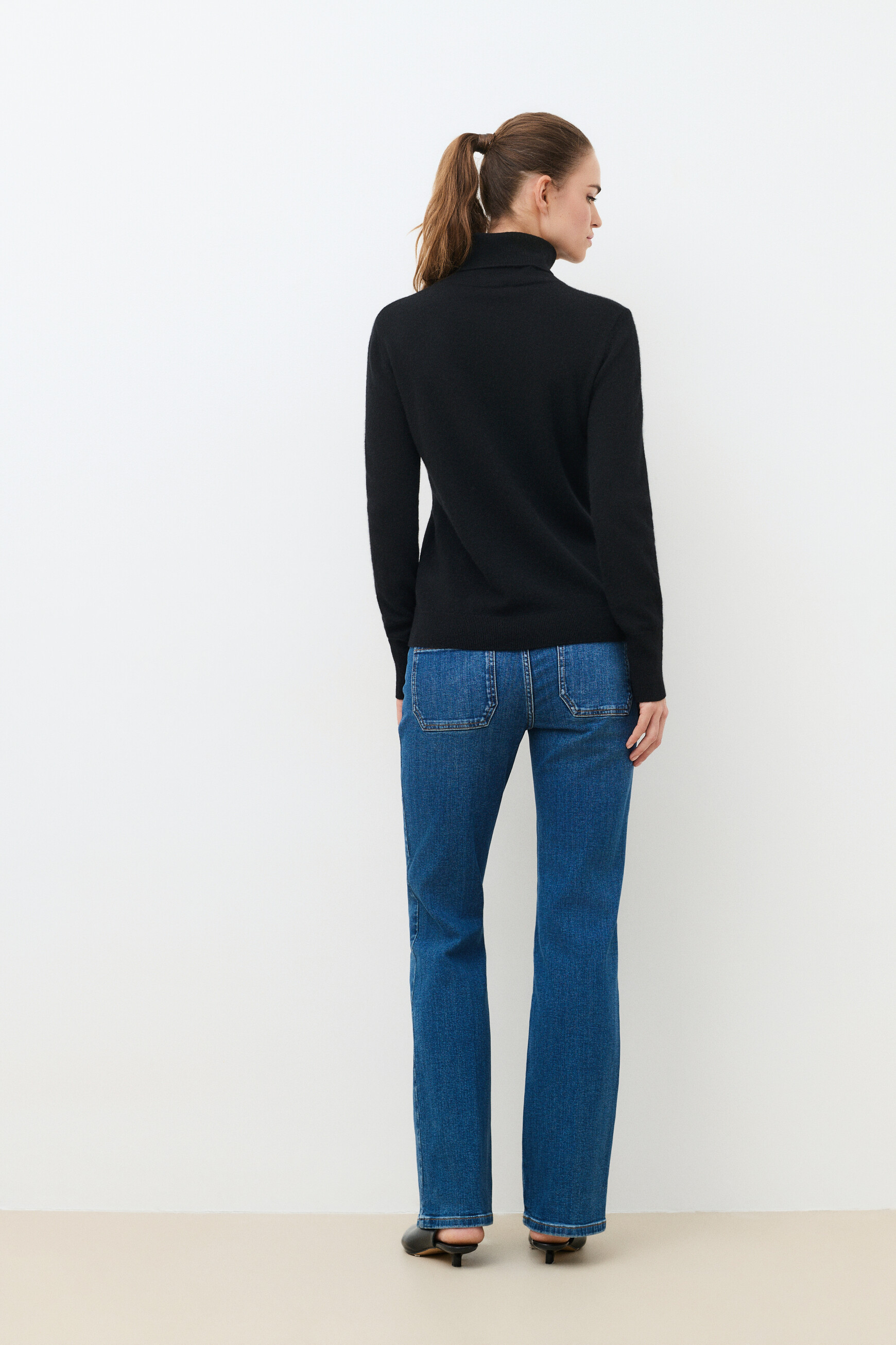 Dylan b 100% cashmere sweater black woman