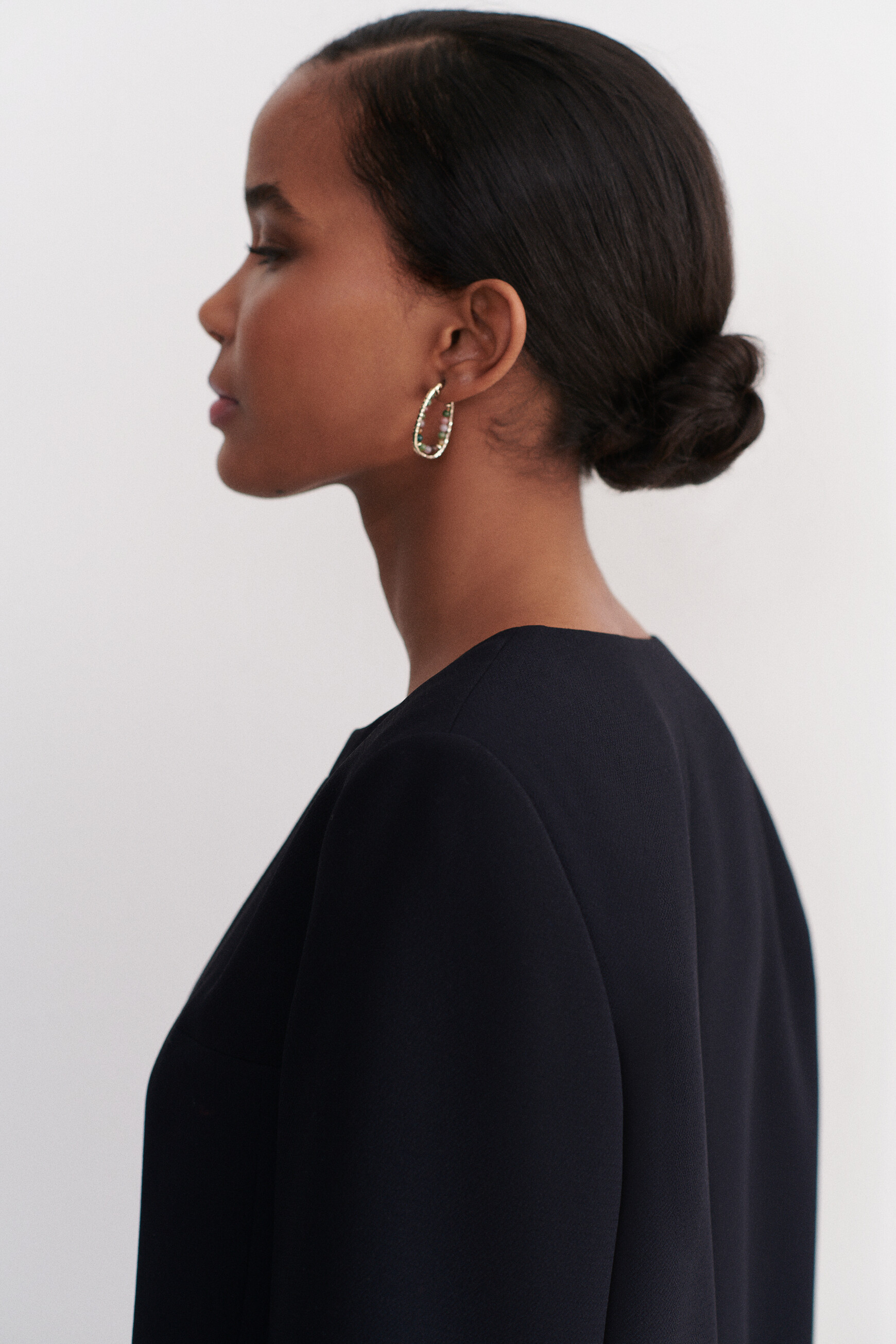 veste longueur midi et coupe structuree bleu marine femme Veste longueur midi et coupe structurée. bleu marine femme
