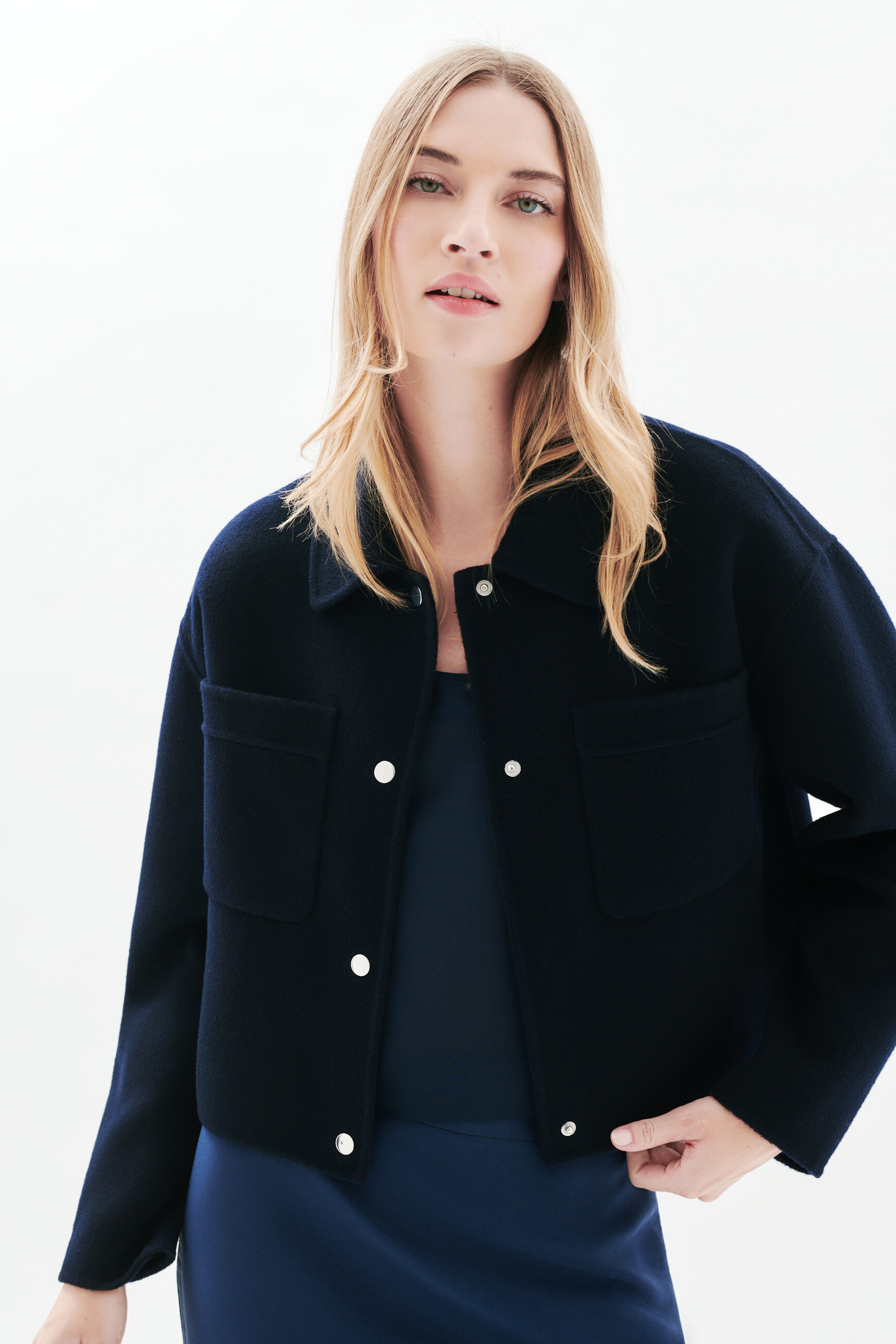 marineblauw vrouw