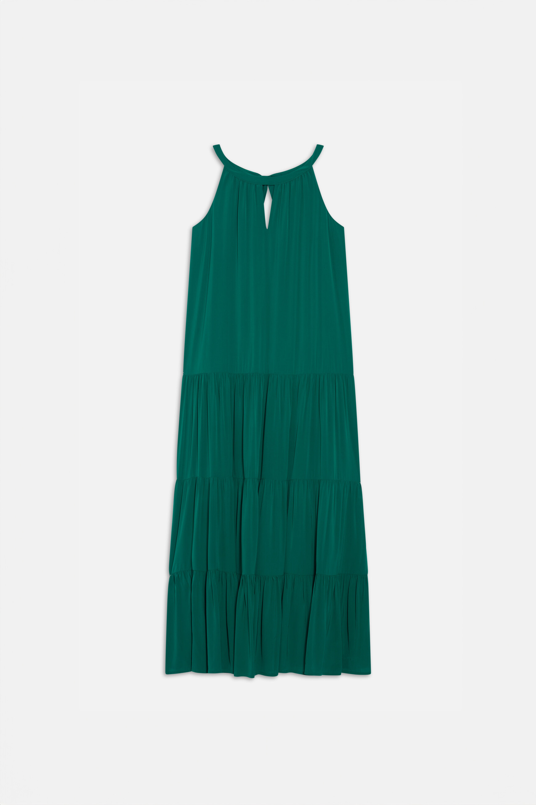 Robe ranissa vert emeraude femme