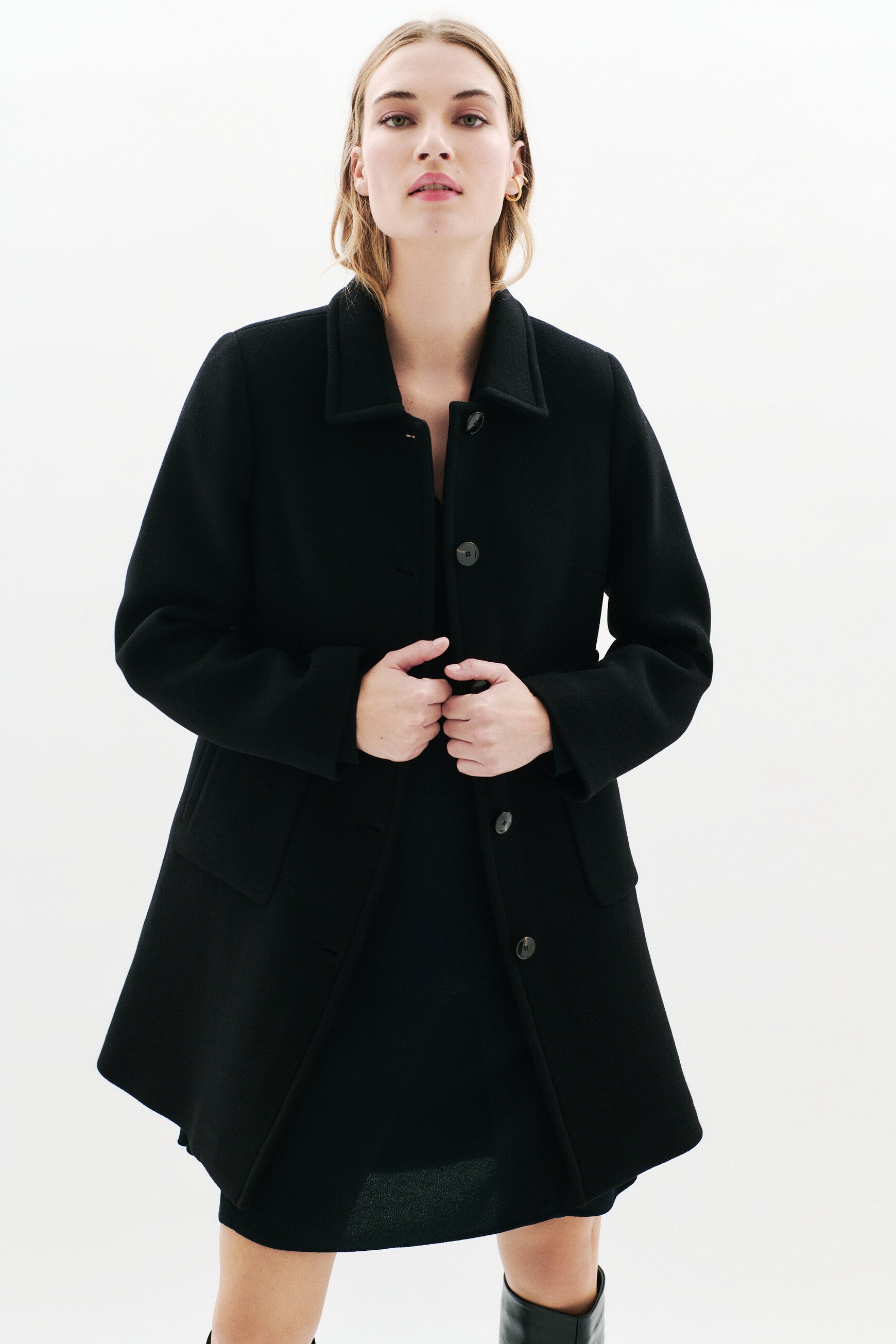 manteau geraldine noir femme Manteau Geraldine noir femme