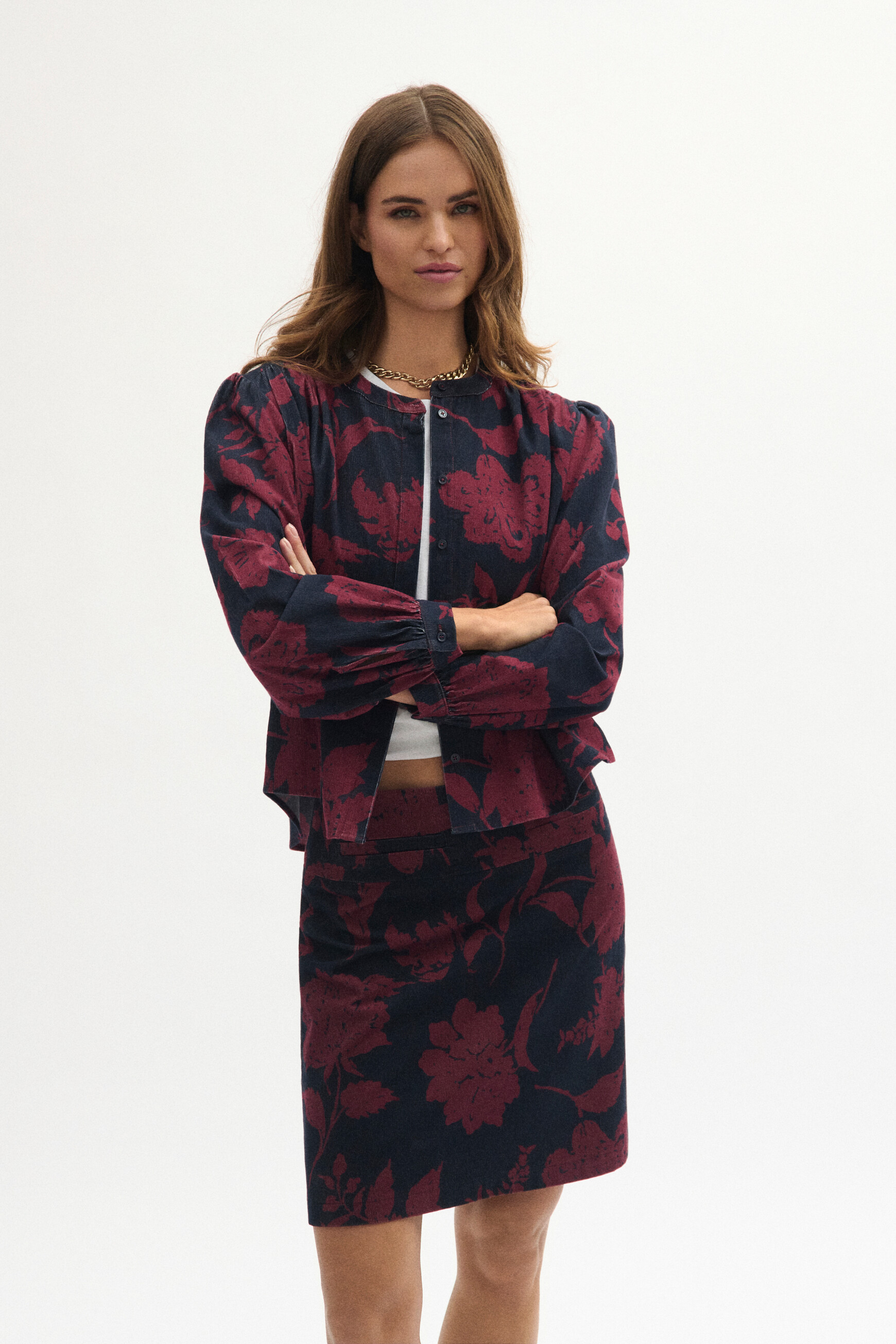 Coscane shirt burgundy woman