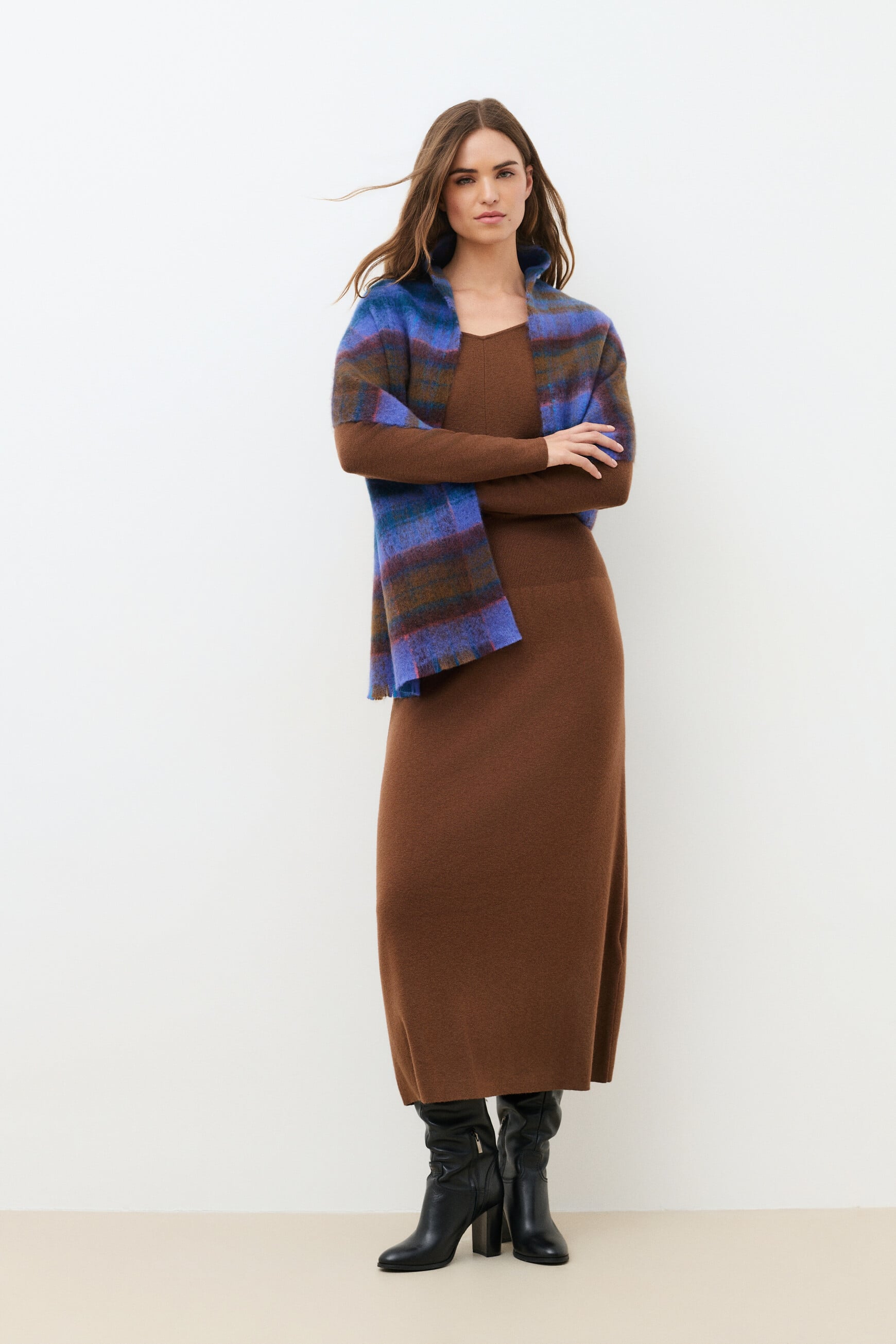 Loulous scarf blue woman