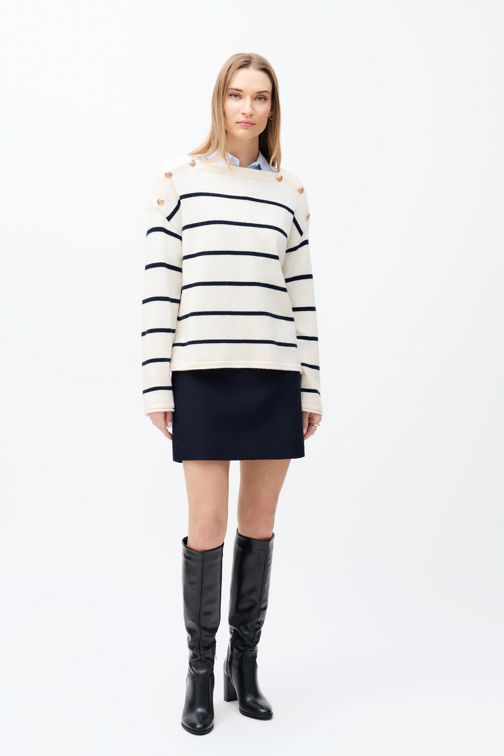 mloic sweater ecru woman Mloic sweater ecru woman