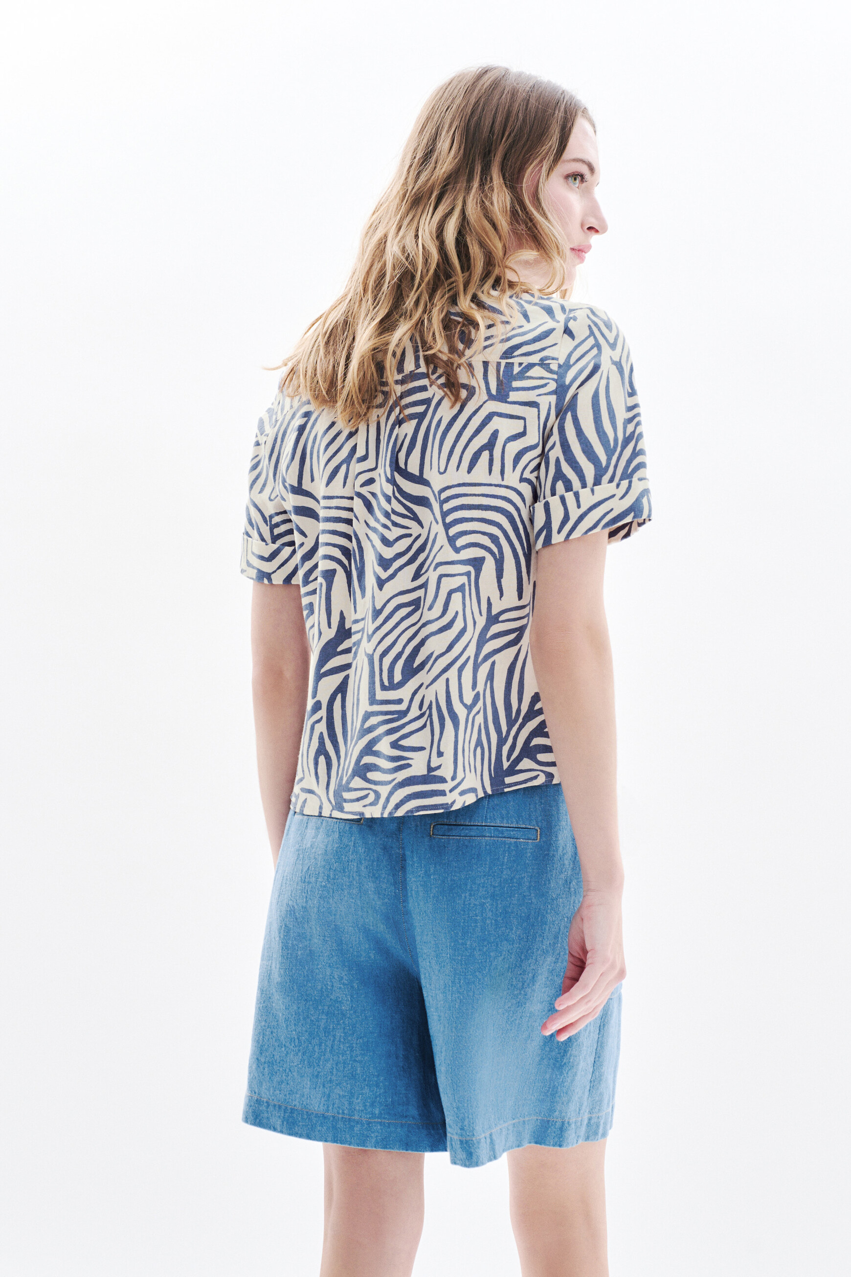 chemise carry bleu femme Chemise Carry bleu femme