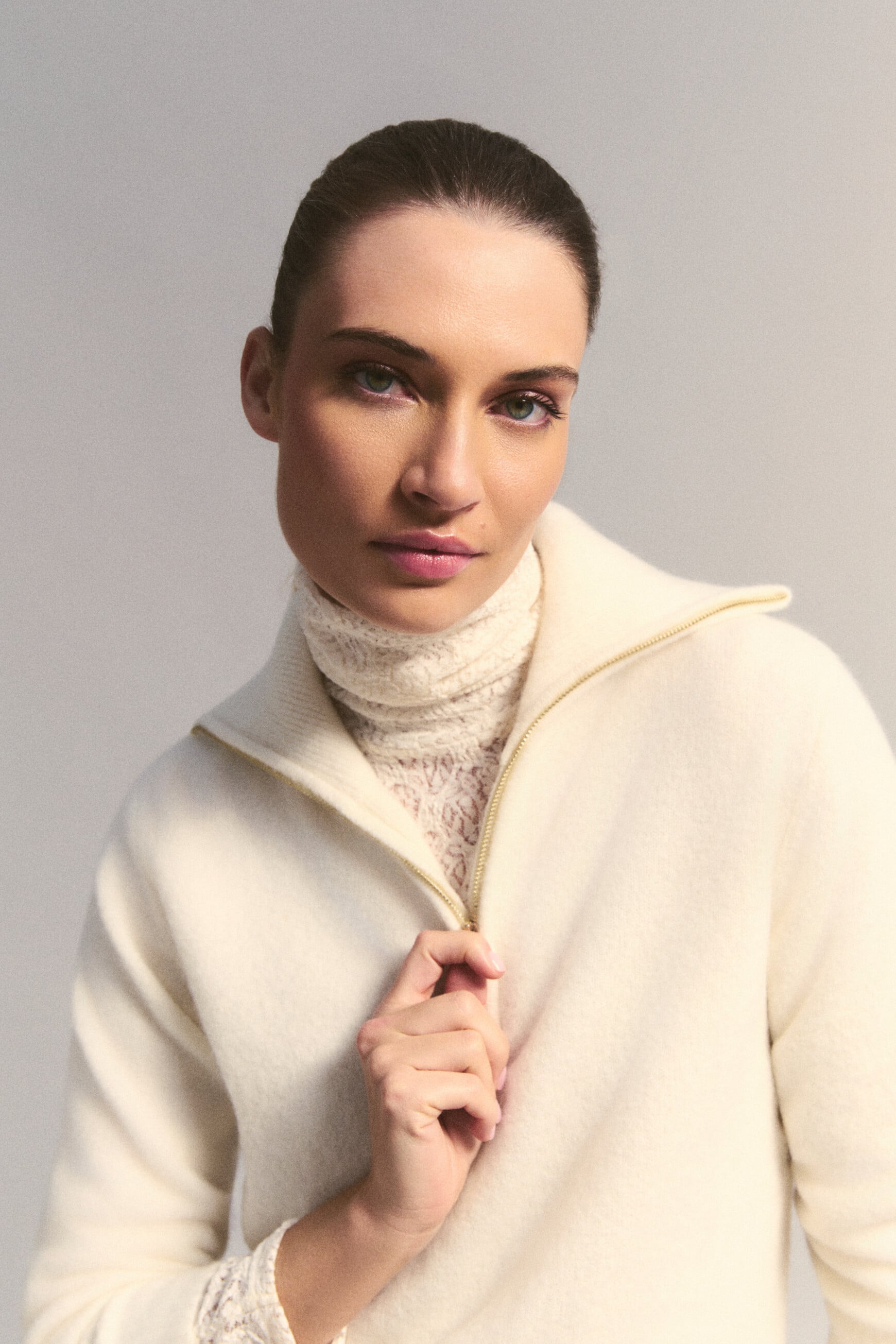 Mitchell sweater ecru woman