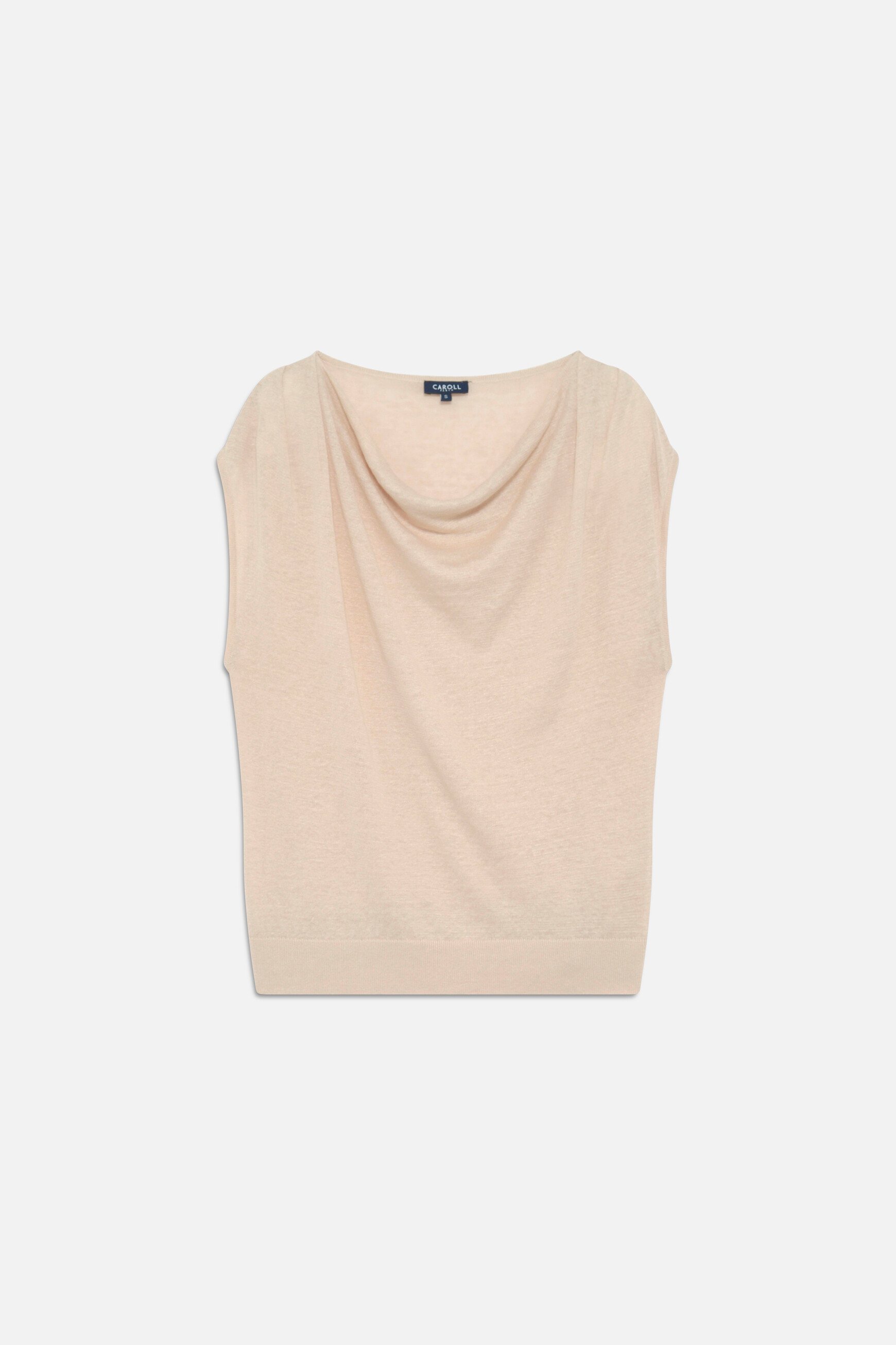 Maglione Mvera 100% lino sabbia donna