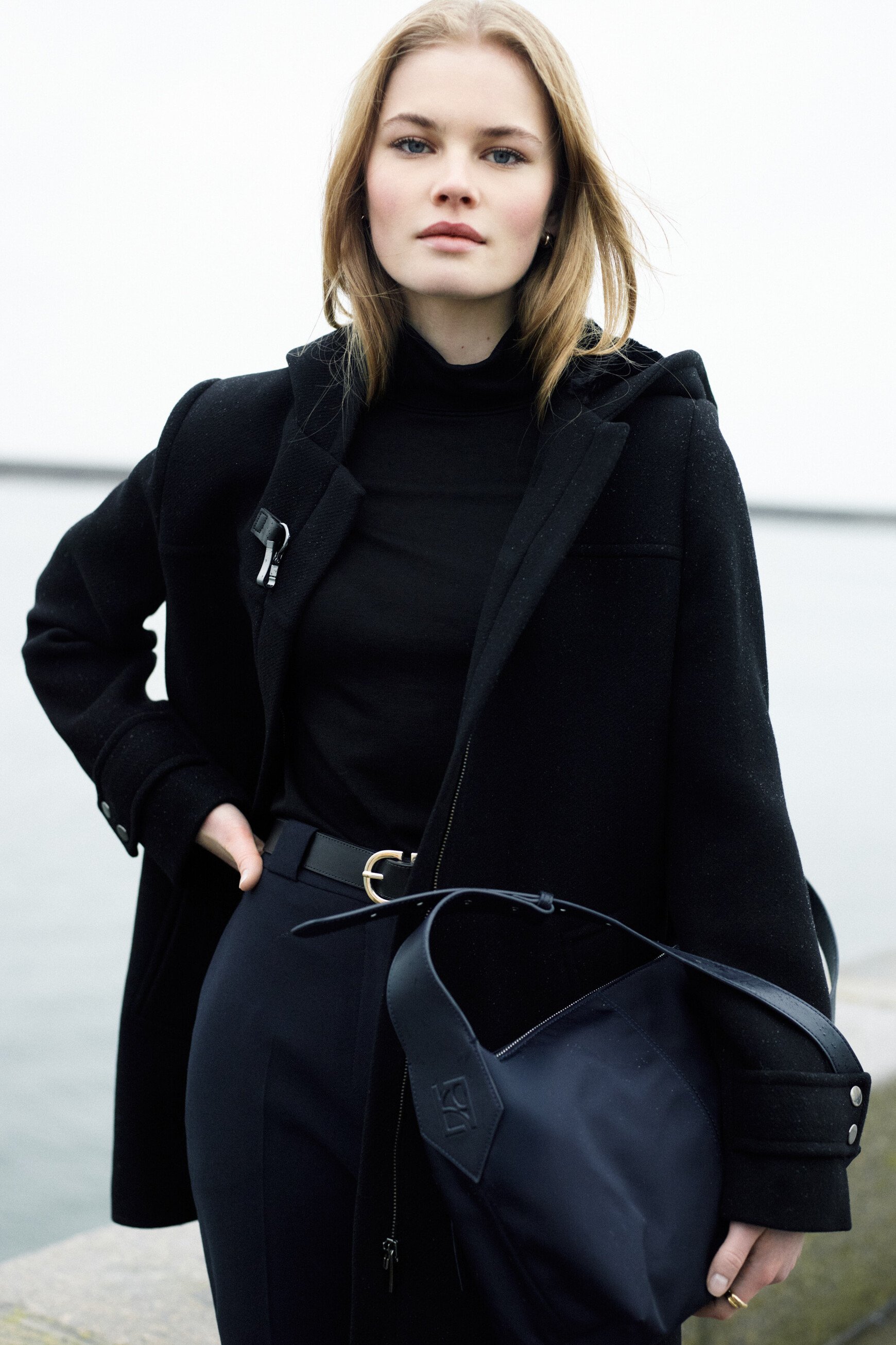 Manteau guimotin noir femme