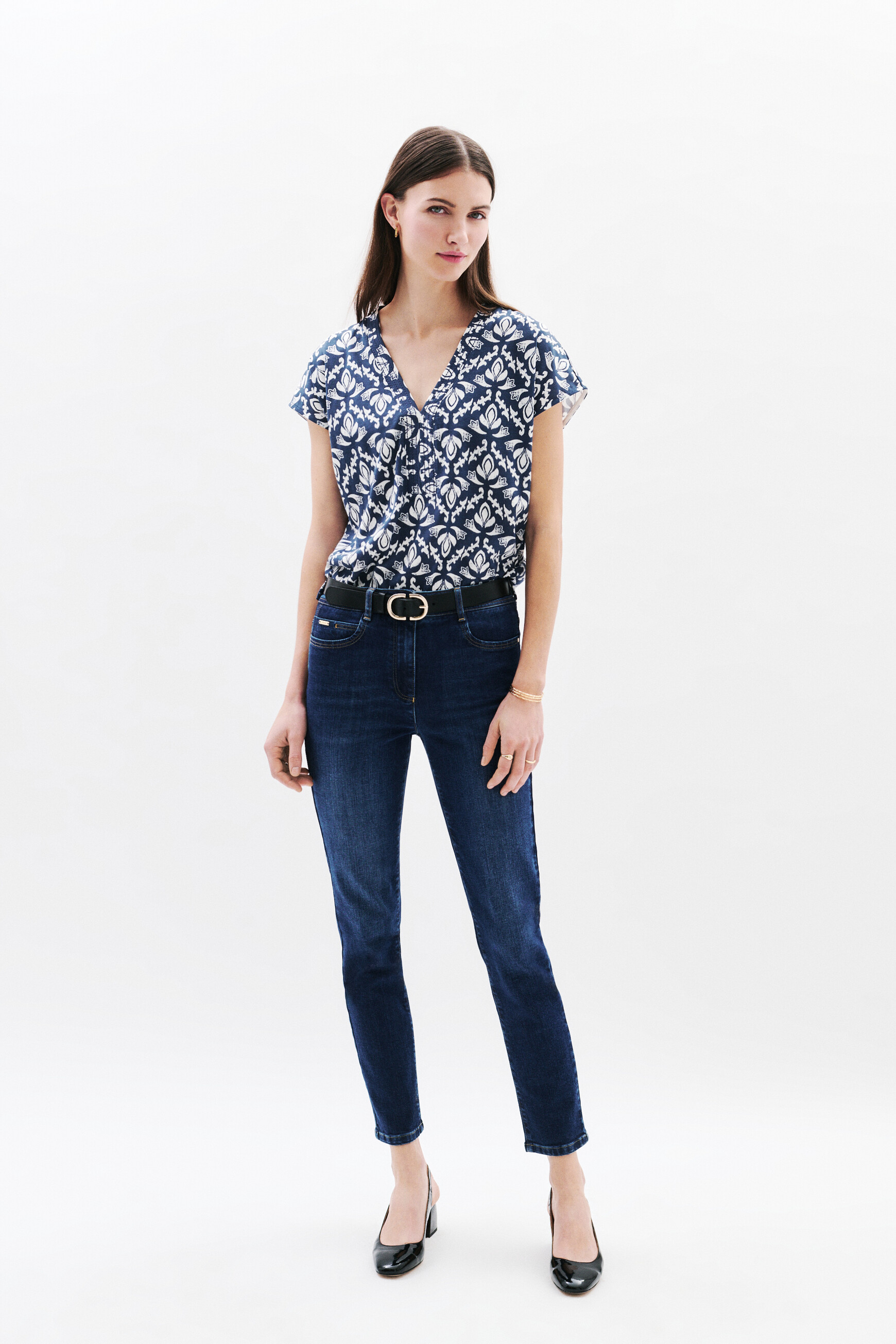 tikat t shirt denim stone vrouw Tikat t-shirt denim stone vrouw