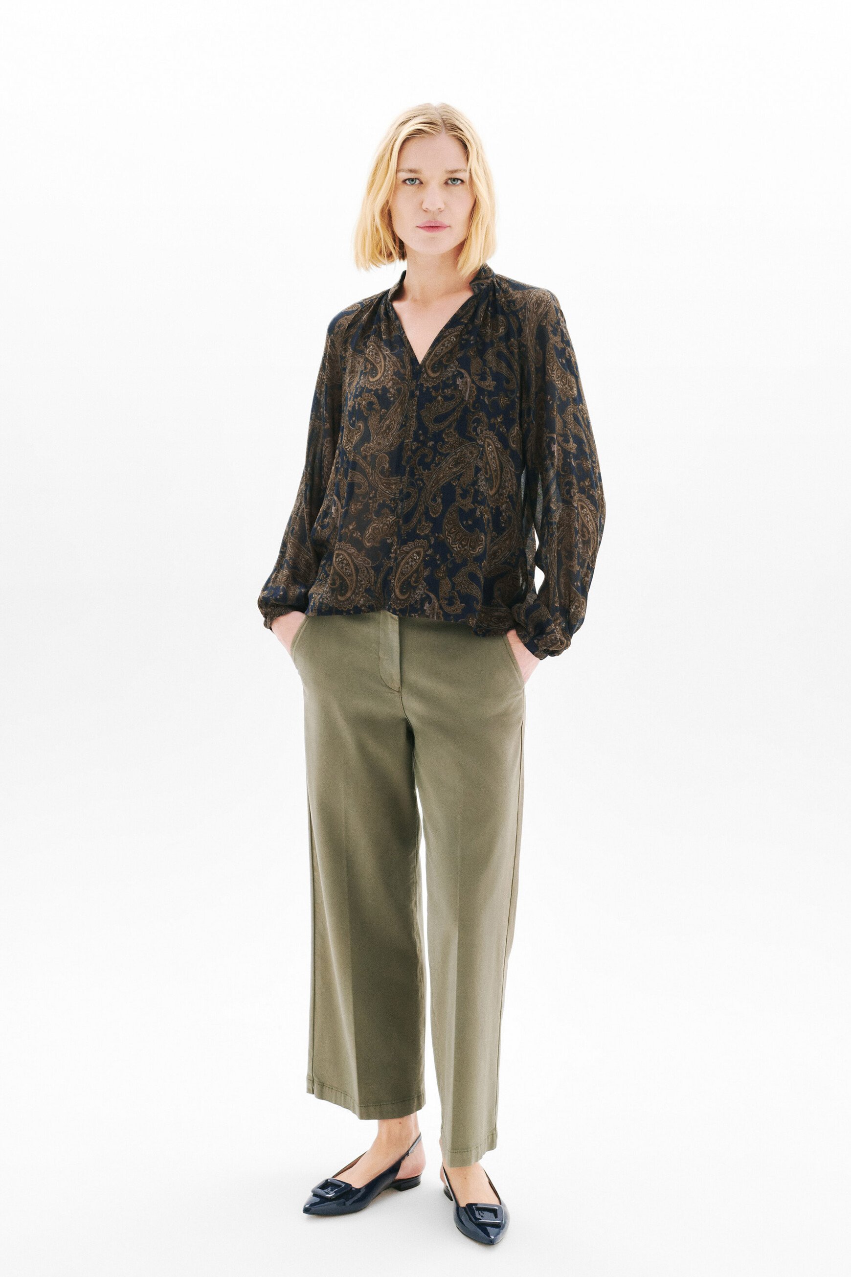 csylvia blouse navy blue woman Csylvia blouse navy blue woman