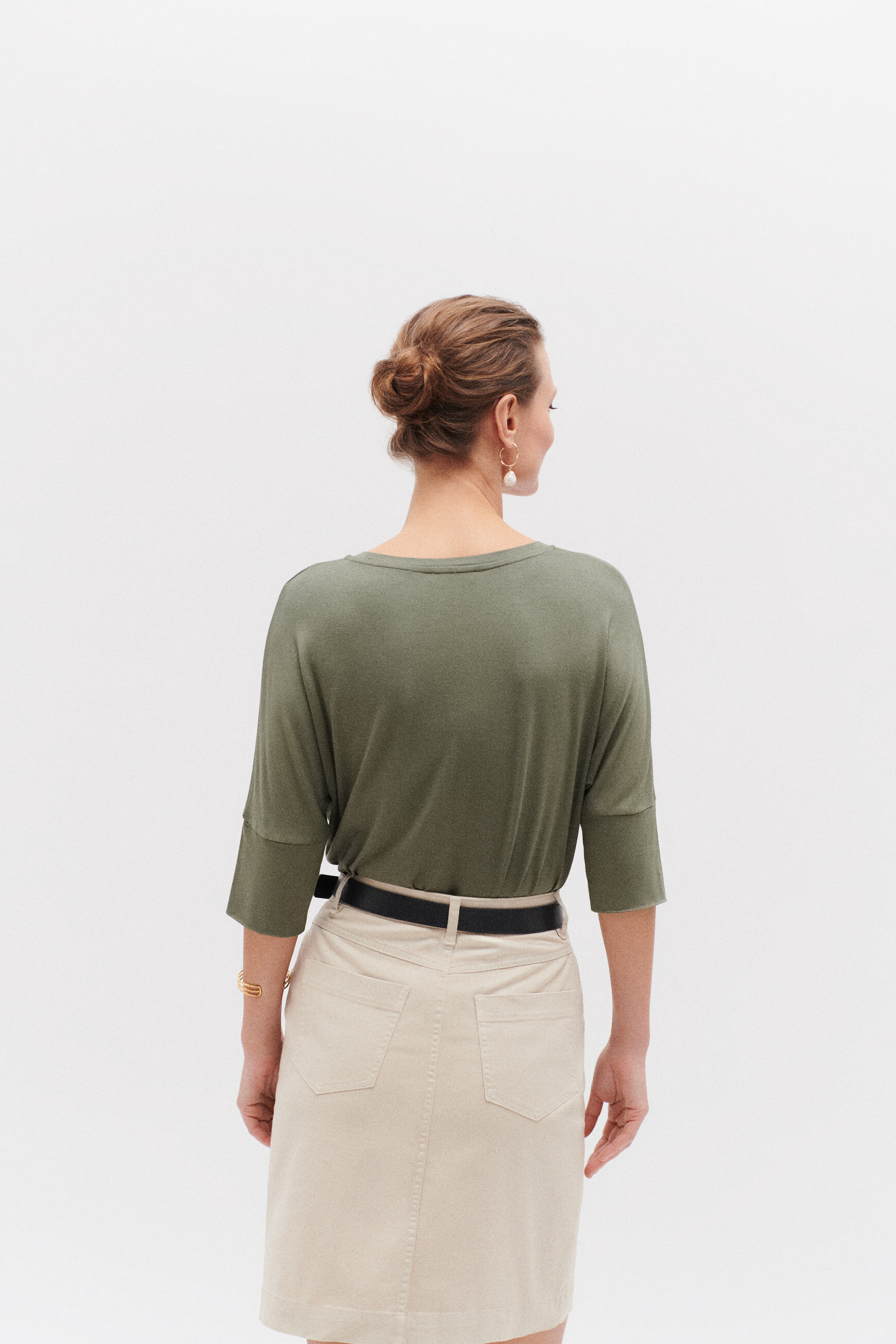 t shirt becky vert kaki femme t-shirt becky vert kaki femme