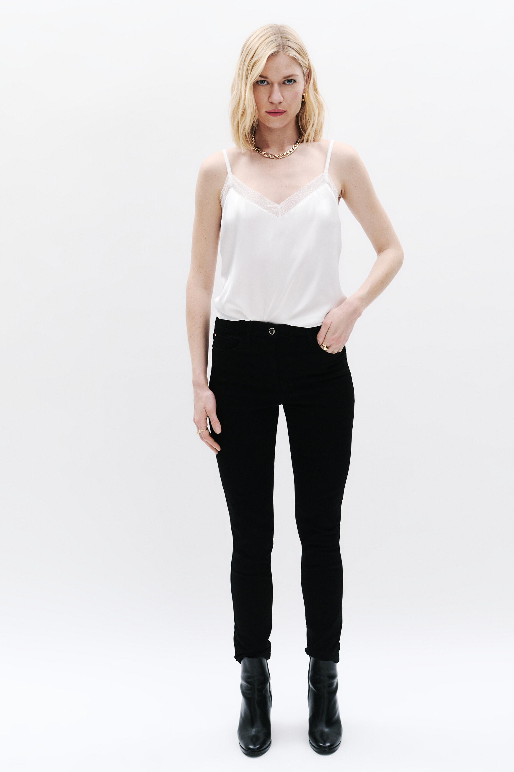 pantalon tony noir femme
