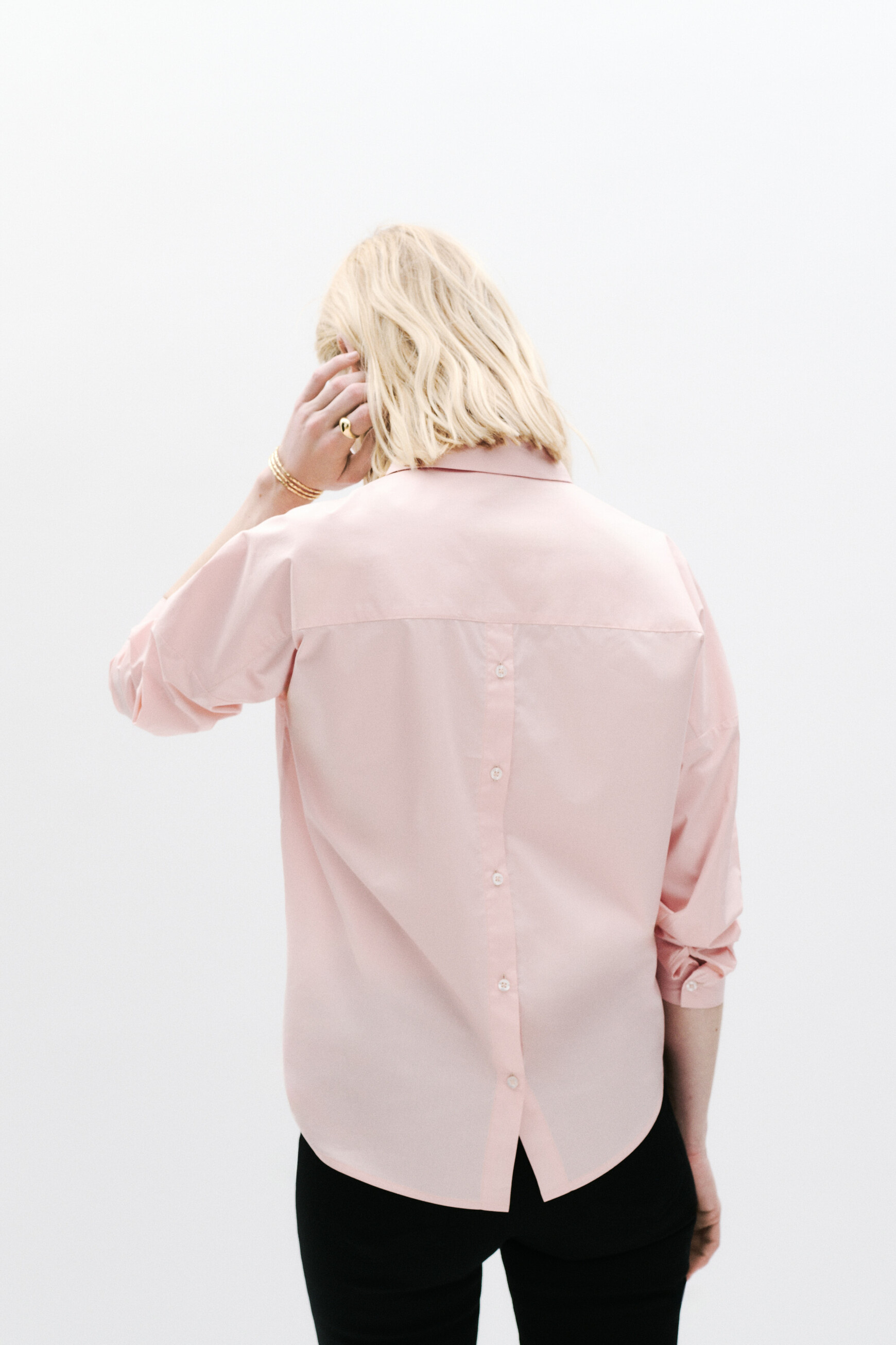 cibane overhemd zalmroze vrouw Cibane overhemd zalmroze vrouw