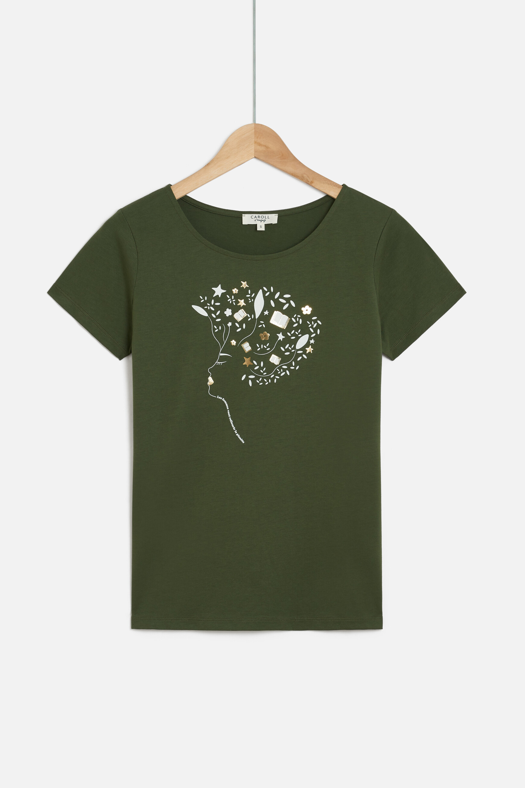 tshirt toutes a lecole vert kaki femme tshirt toutes a l'ecole vert kaki femme