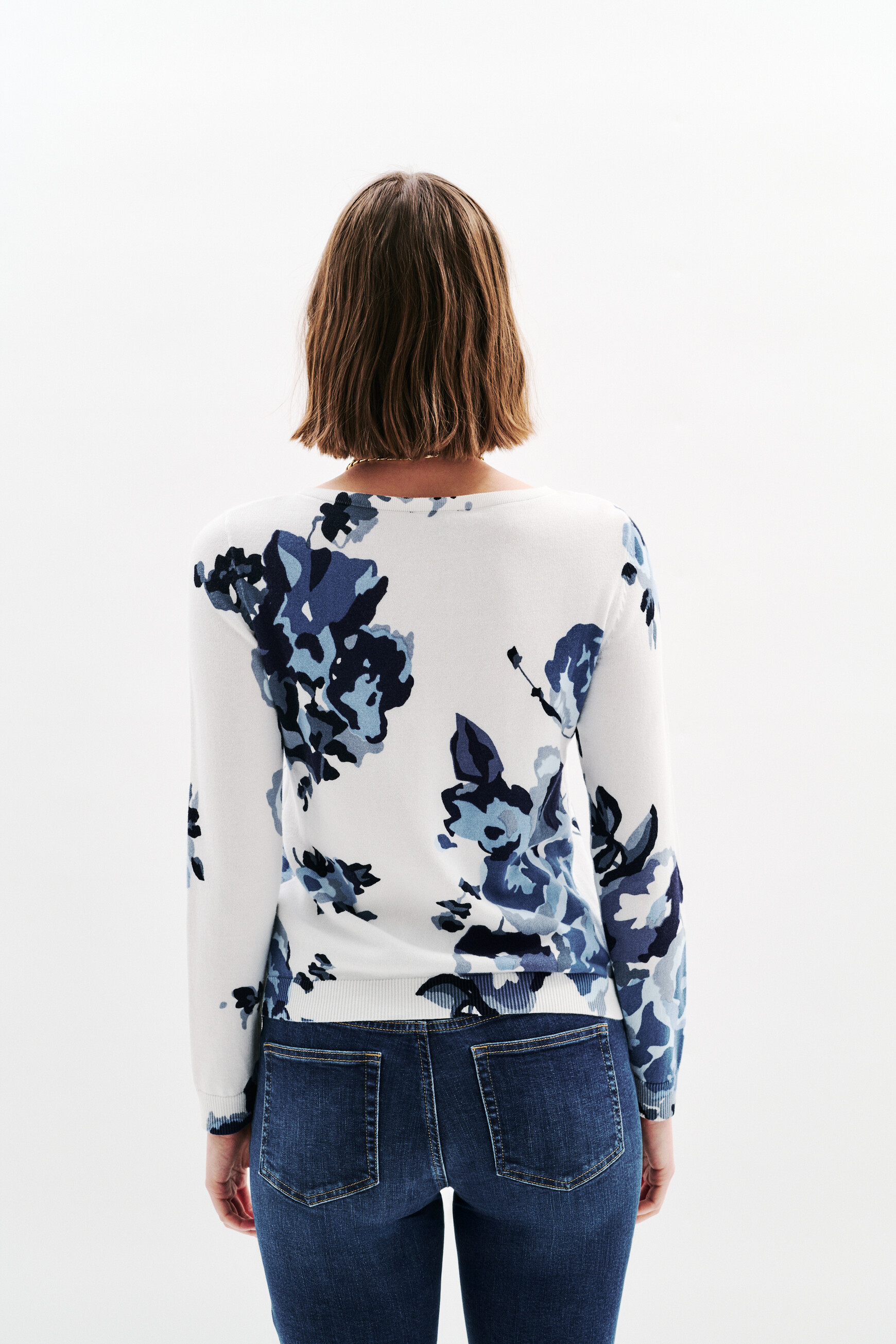 trui mluke blauw vrouw Trui Mluke blauw vrouw