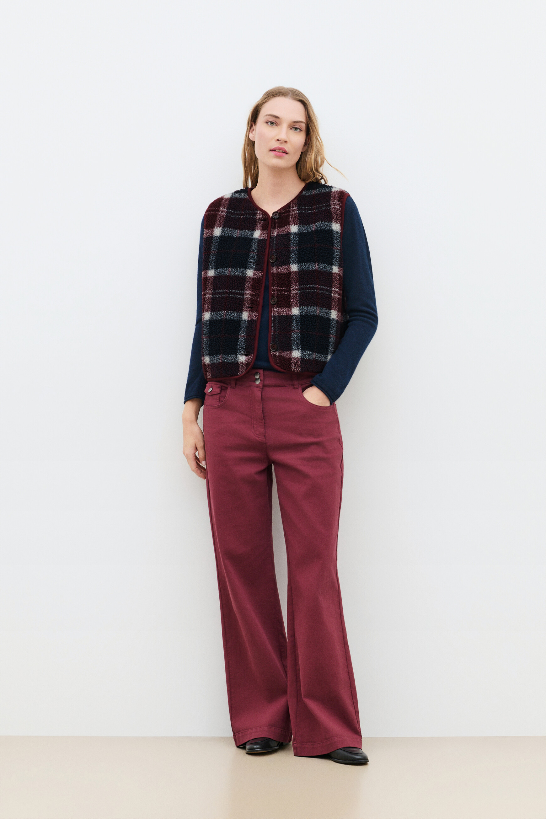 Tnicolas1 cardigan burgundy woman