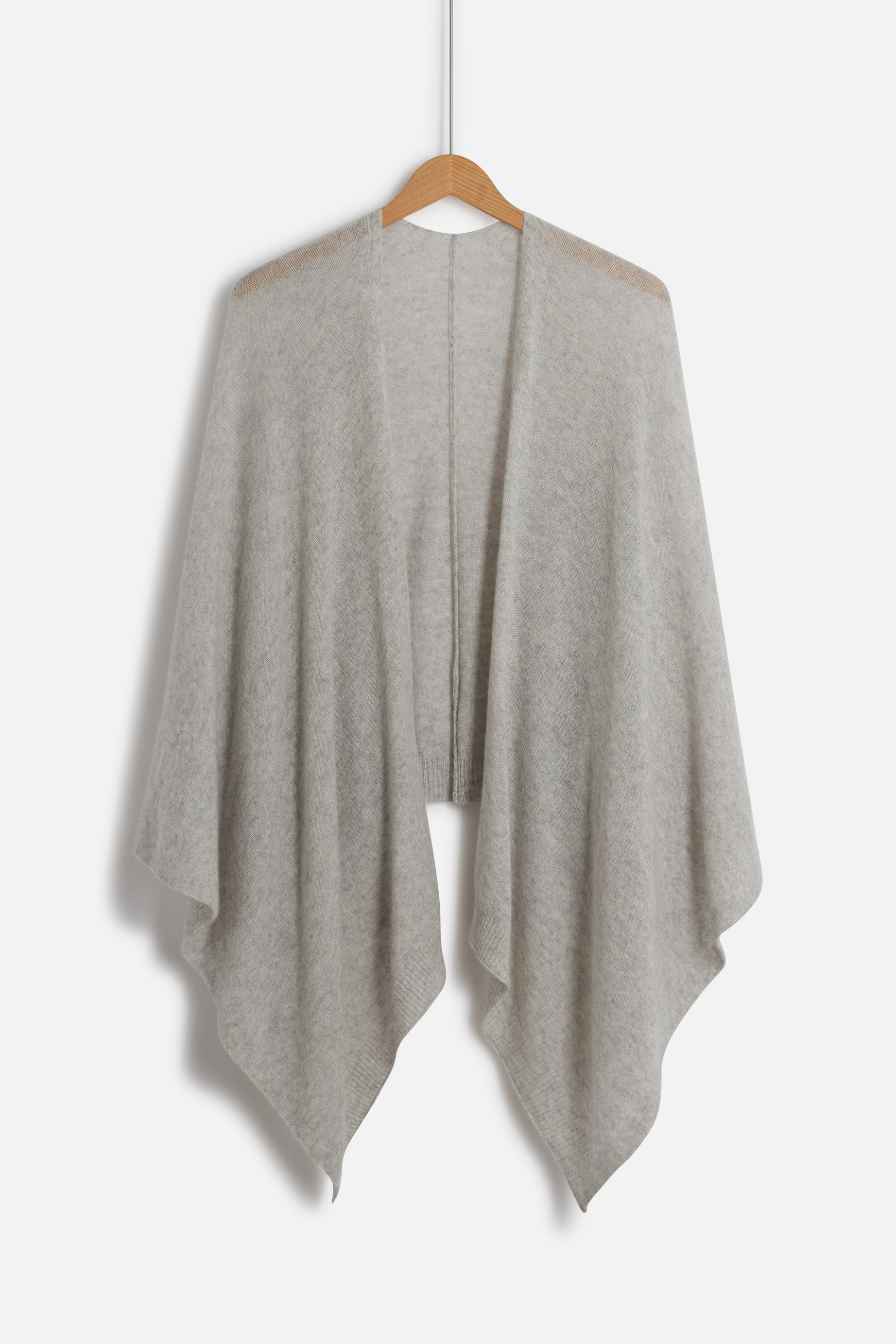 poncho harry 100 cachemire gris clair femme poncho harry 100% cachemire gris clair femme
