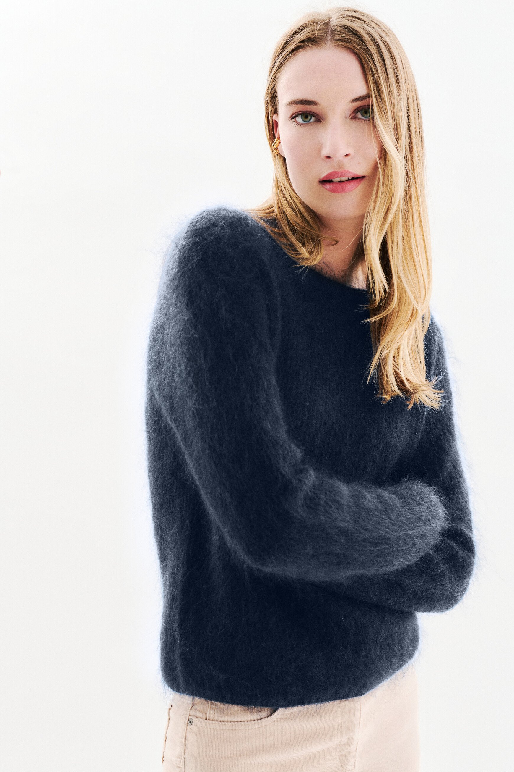 Maggie sweater navy blue woman