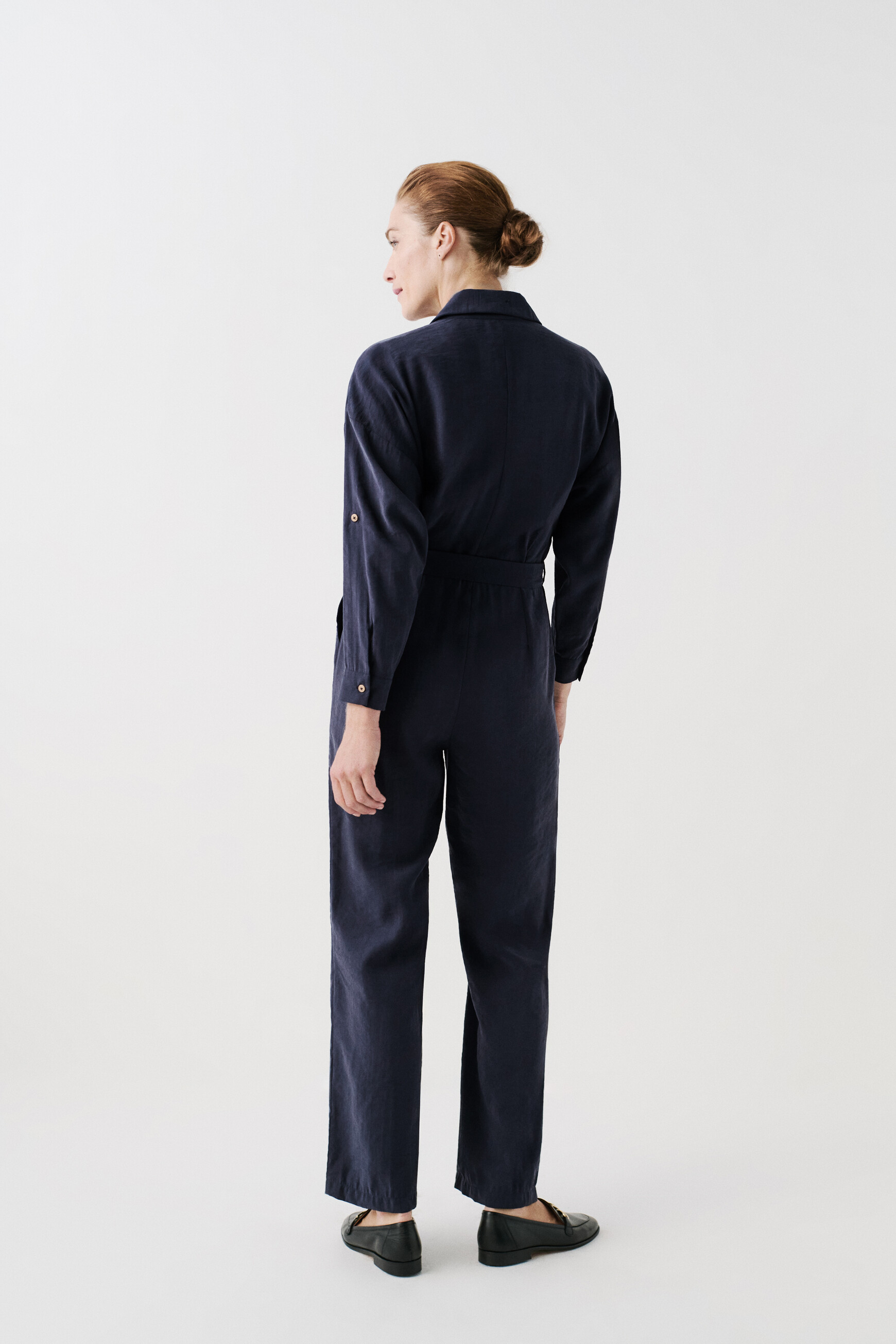 Jumpsuit carmin navy blue woman
