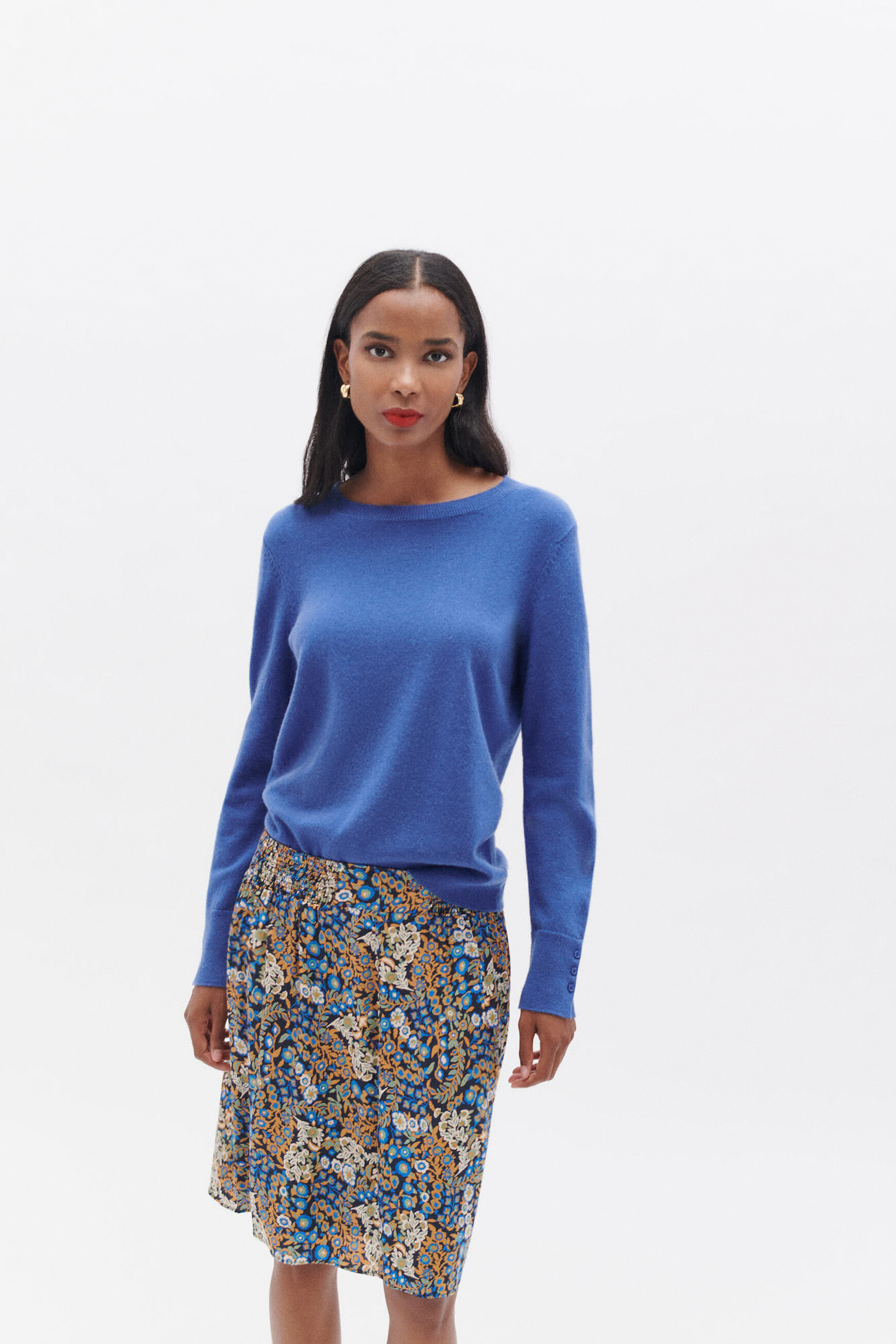jupe jmanaelle bleu electrique femme Jupe jmanaelle bleu electrique femme