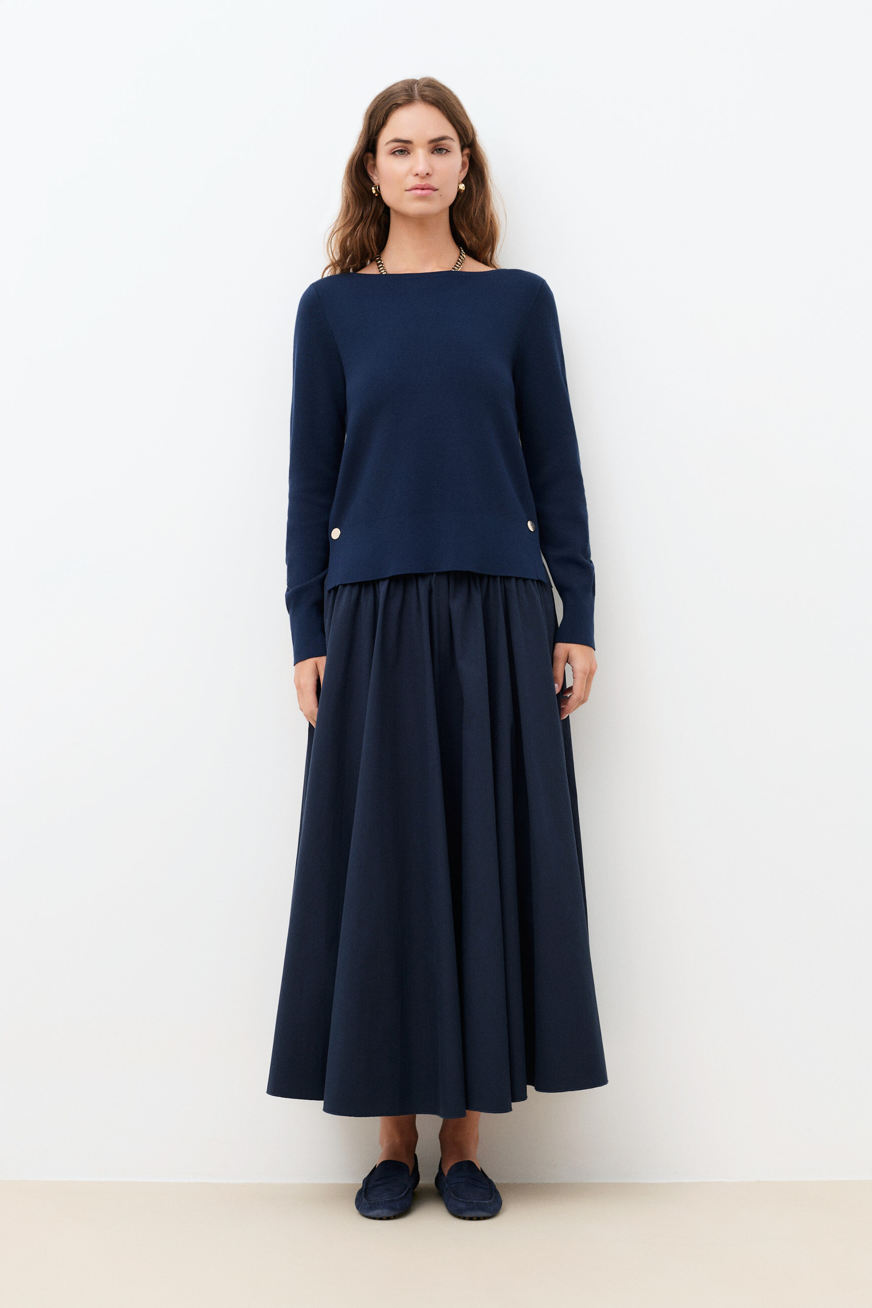 marineblauw vrouw