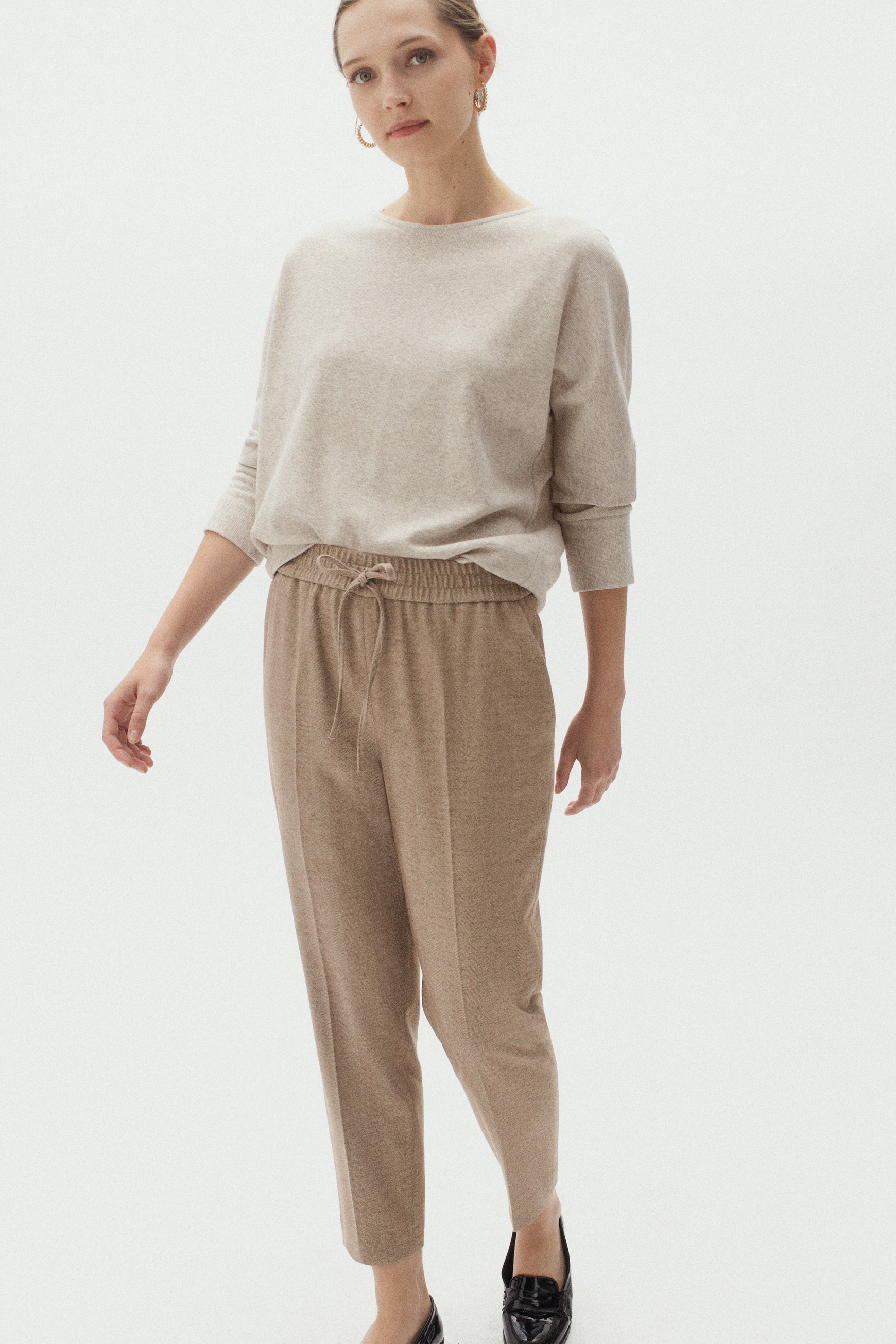 pantalon danny rayures beige femme pantalon danny rayures beige femme