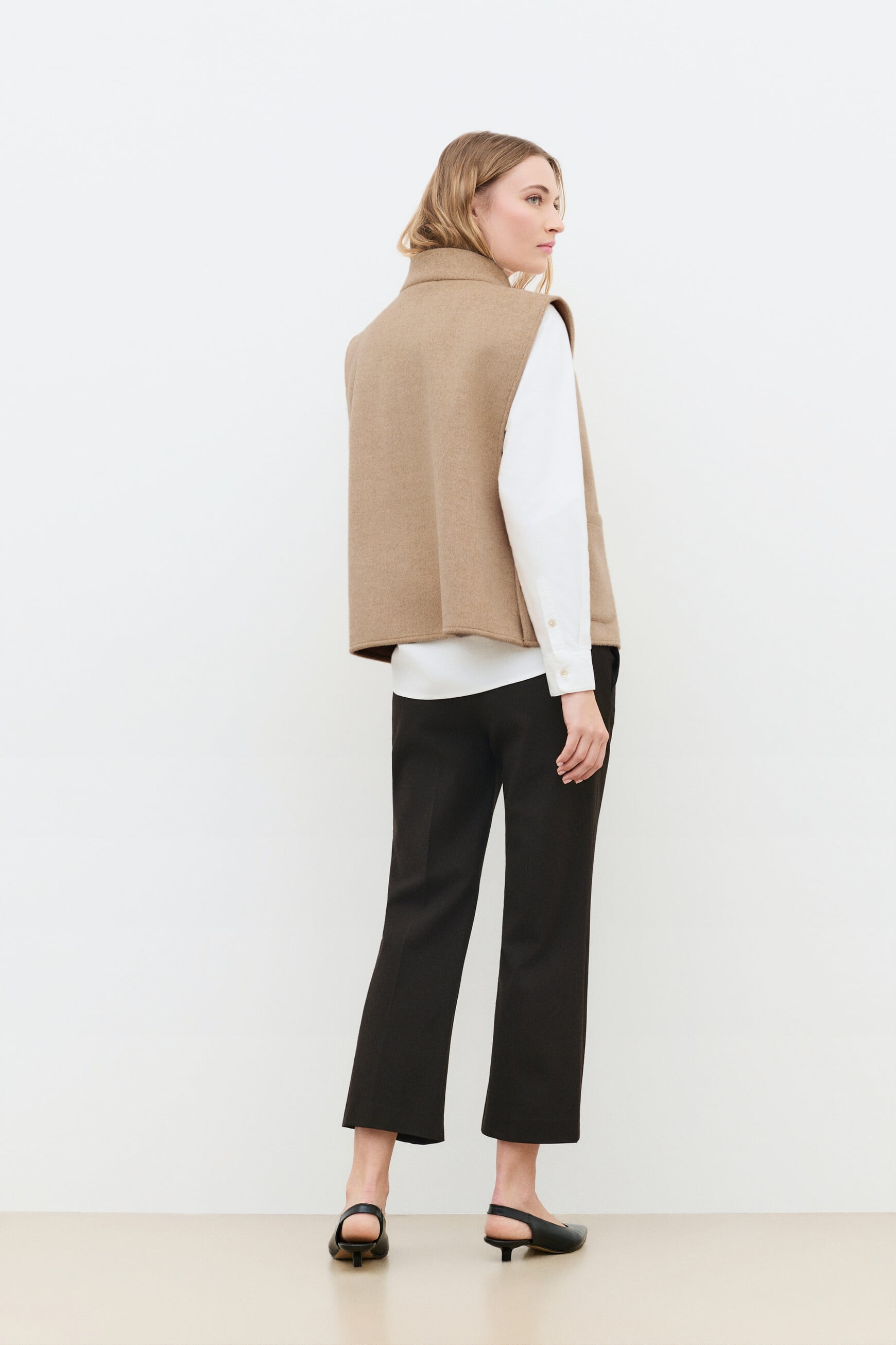 Poncho Hacaban creme vrouw