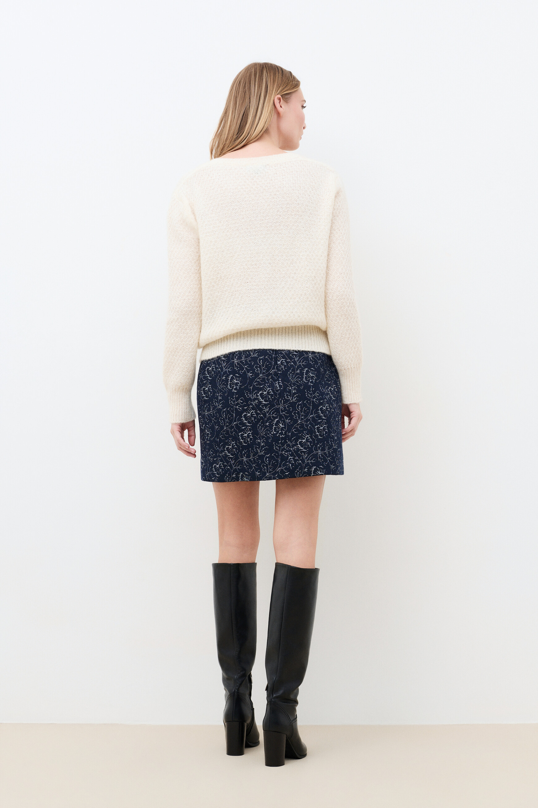Mvictorine sweater ecru woman