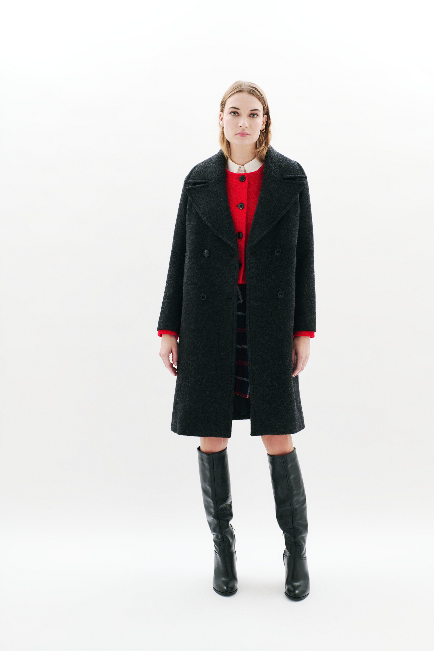 gabanone coat navy blue woman Gabanone coat navy blue woman