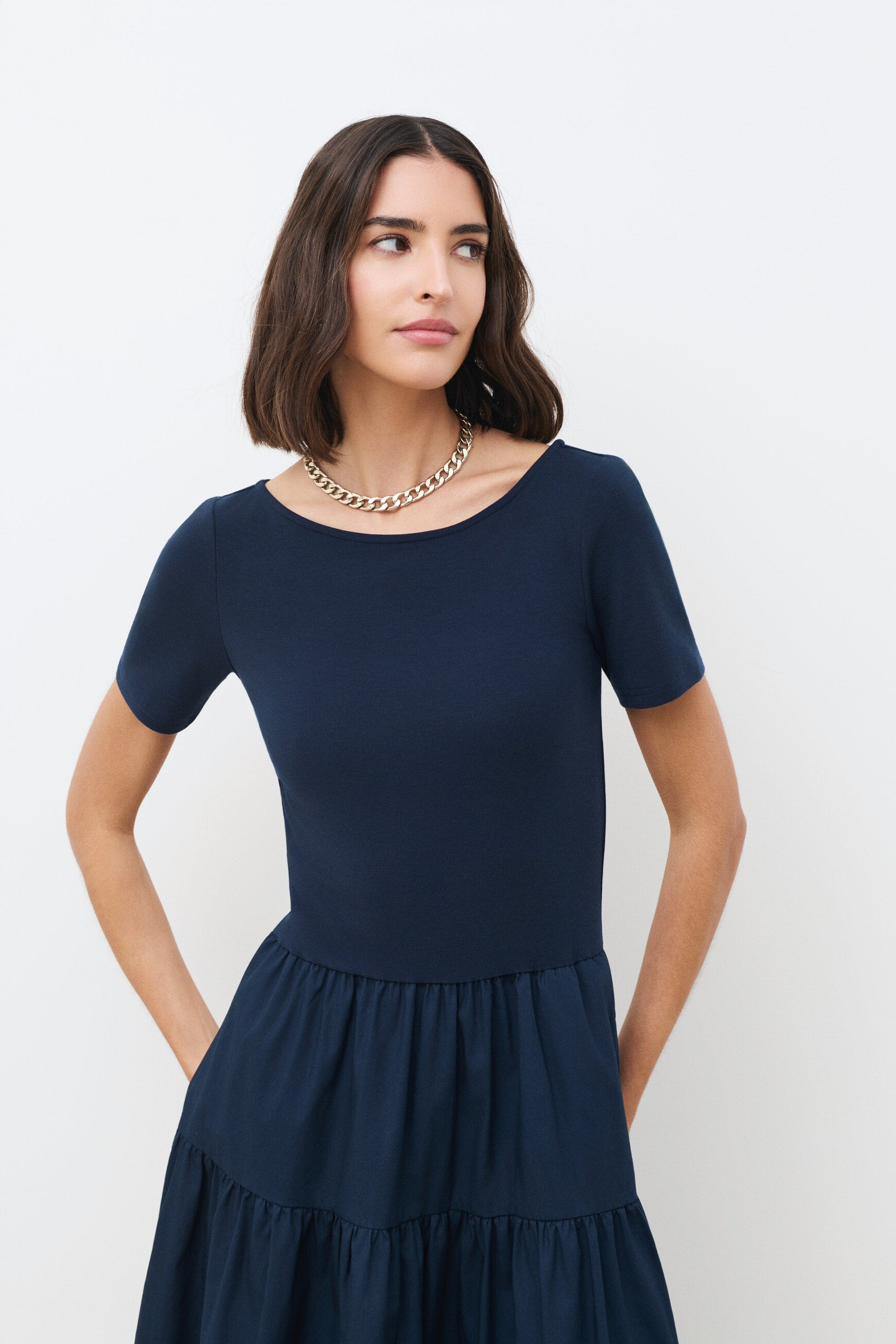 Robe Rmargaret bleu marine femme